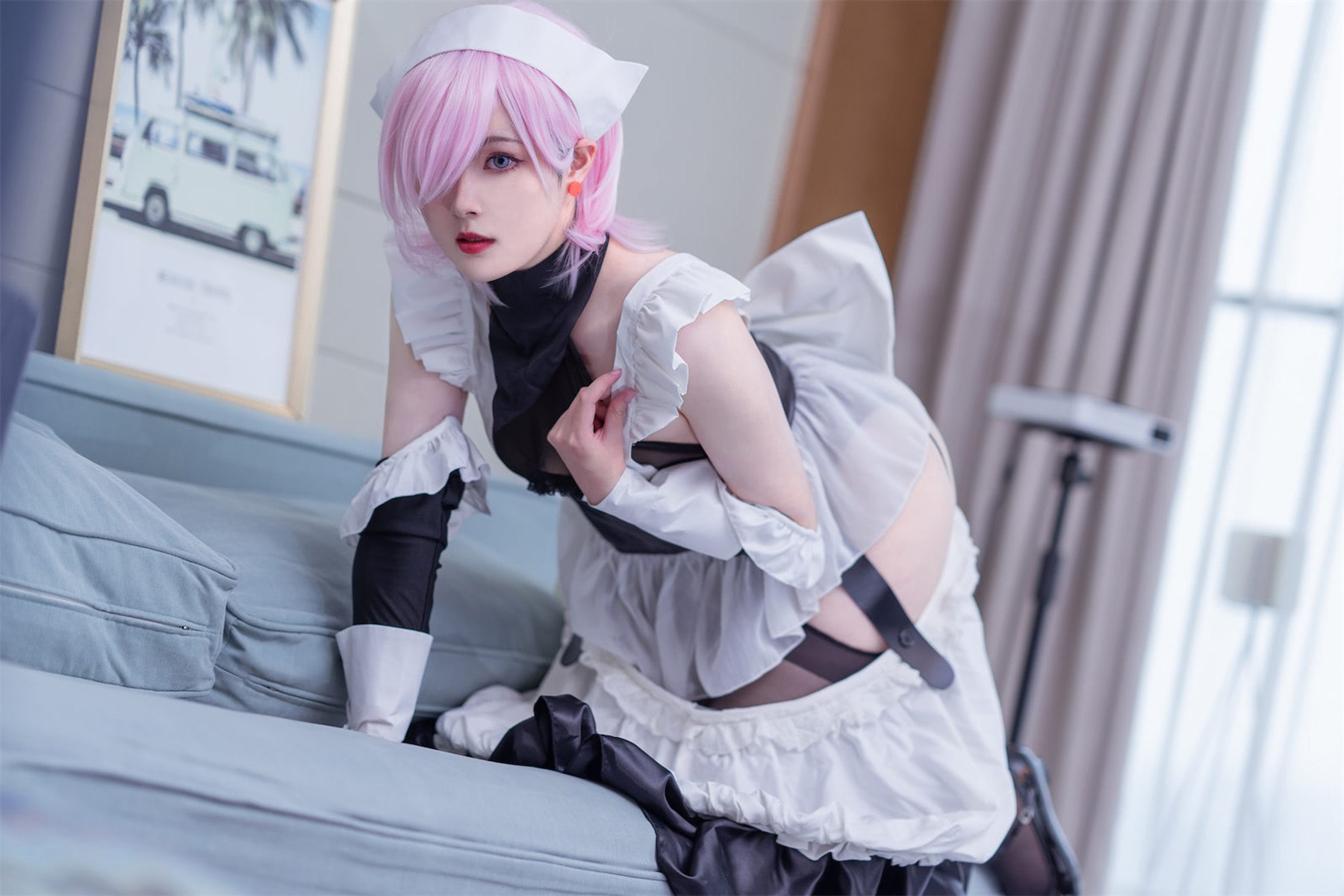 CosplayNatsuko夏夏子宫本武藏女仆实时更新