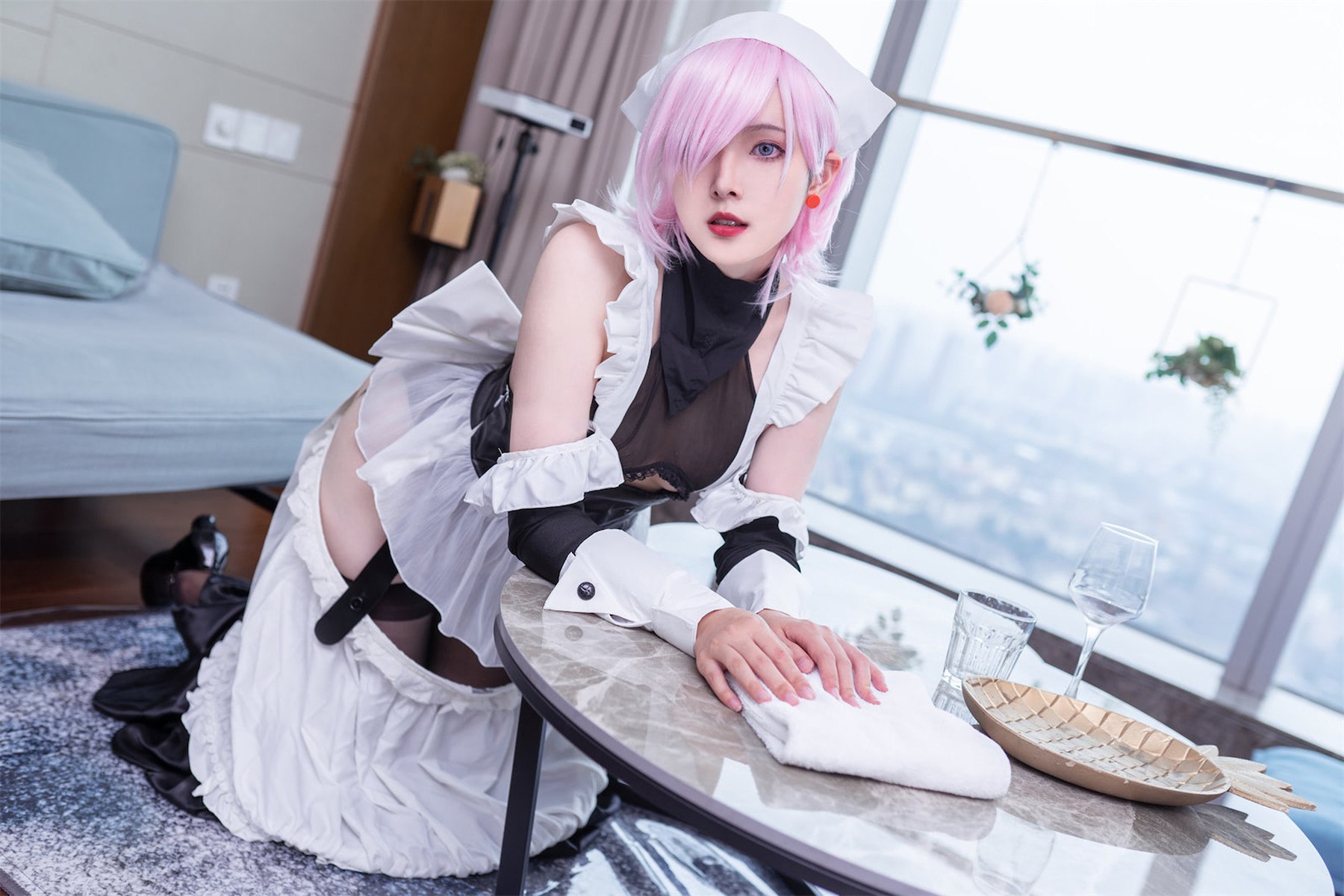 CosplayNatsuko夏夏子宫本武藏女仆实时更新