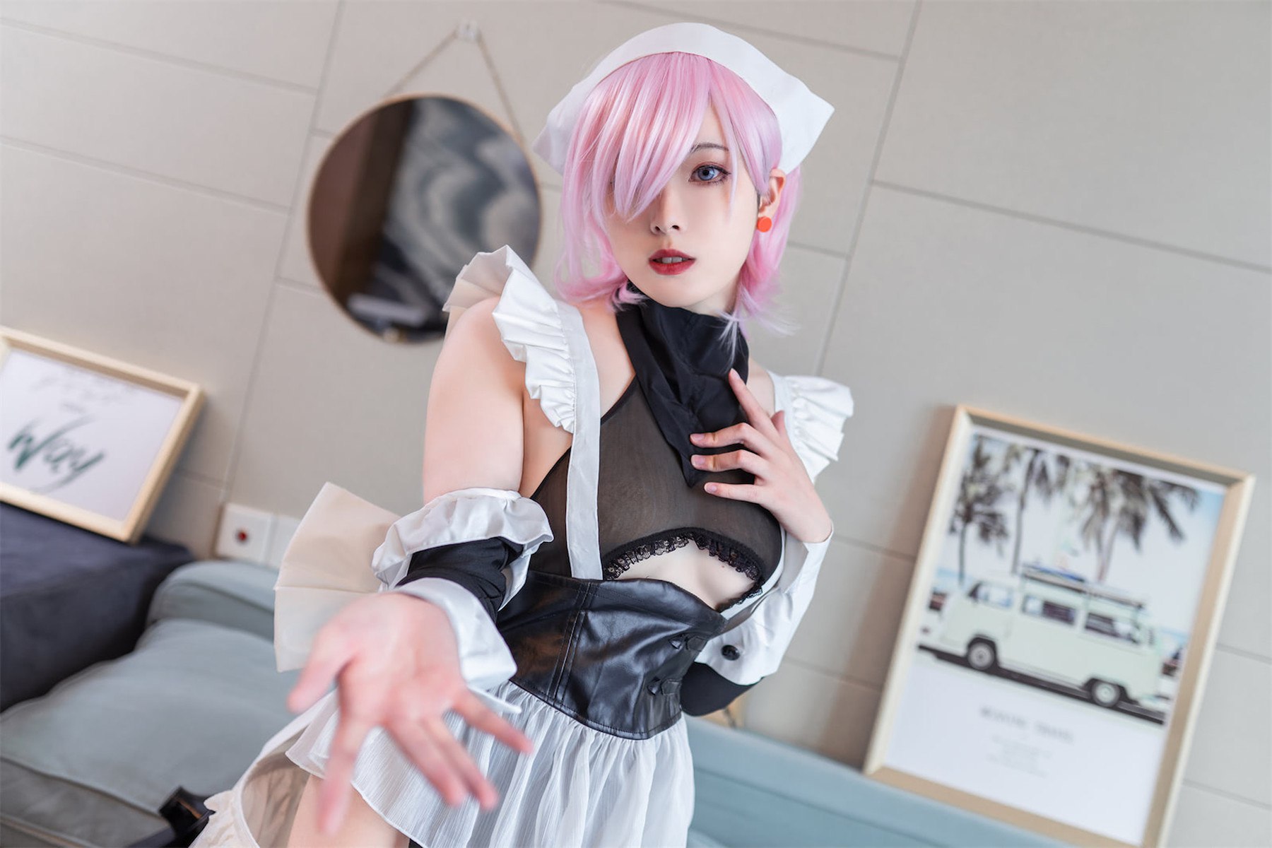 CosplayNatsuko夏夏子宫本武藏女仆实时更新