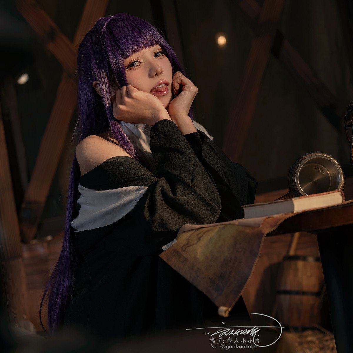 Cosplay黏黏团子兔月作品酩酊大喷菇Set02套图