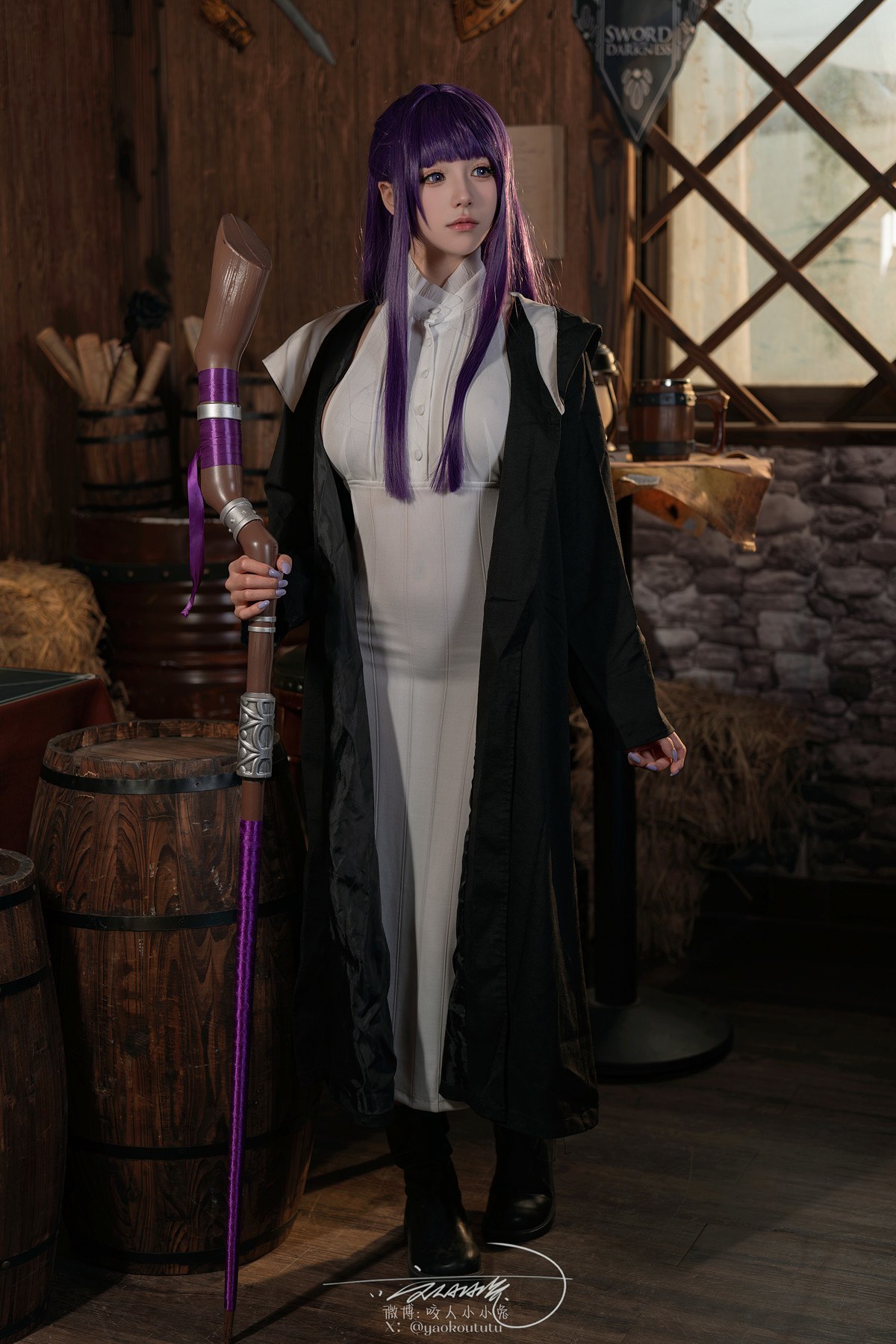 Cosplay黏黏团子兔月作品酩酊大喷菇Set02套图