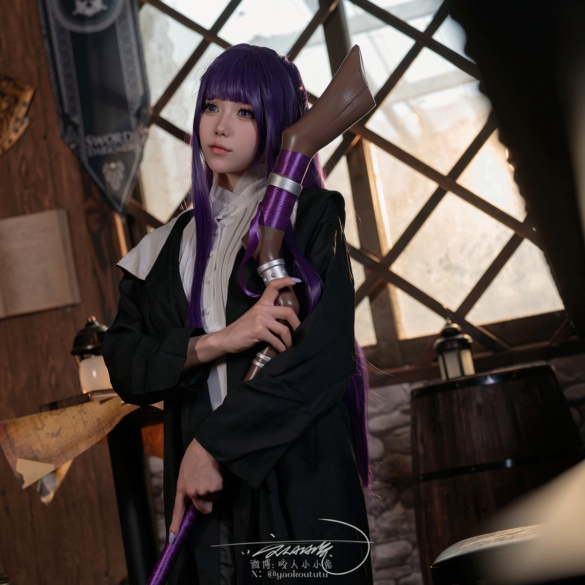 Cosplay黏黏团子兔月作品酩酊大喷菇Set02套图