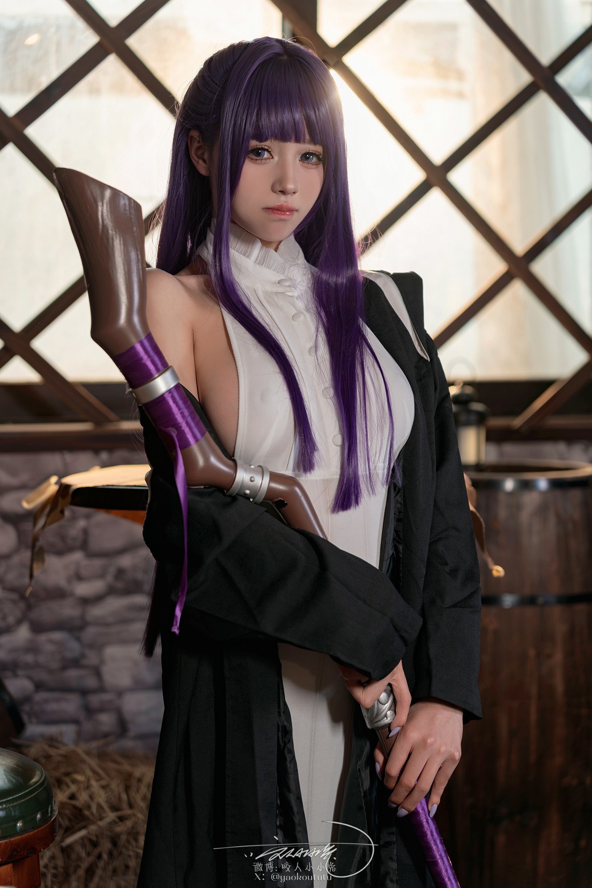 Cosplay黏黏团子兔月作品酩酊大喷菇Set02套图