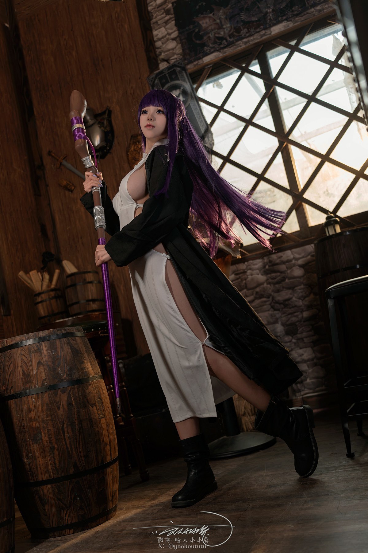 Cosplay黏黏团子兔月作品酩酊大喷菇Set02套图