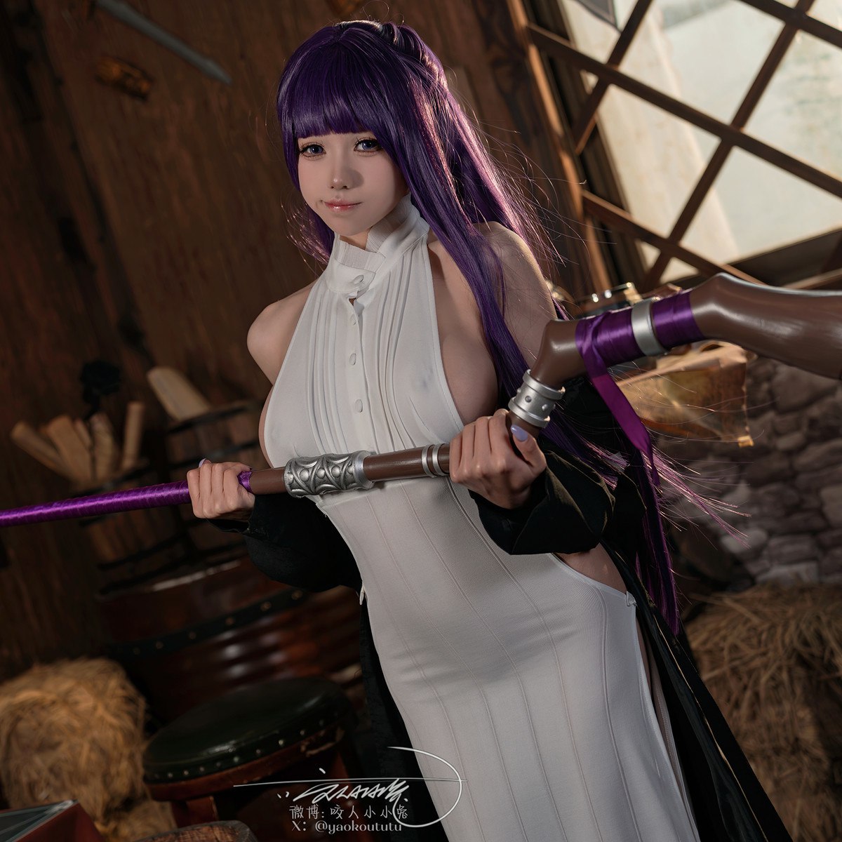 Cosplay黏黏团子兔月作品酩酊大喷菇Set02套图
