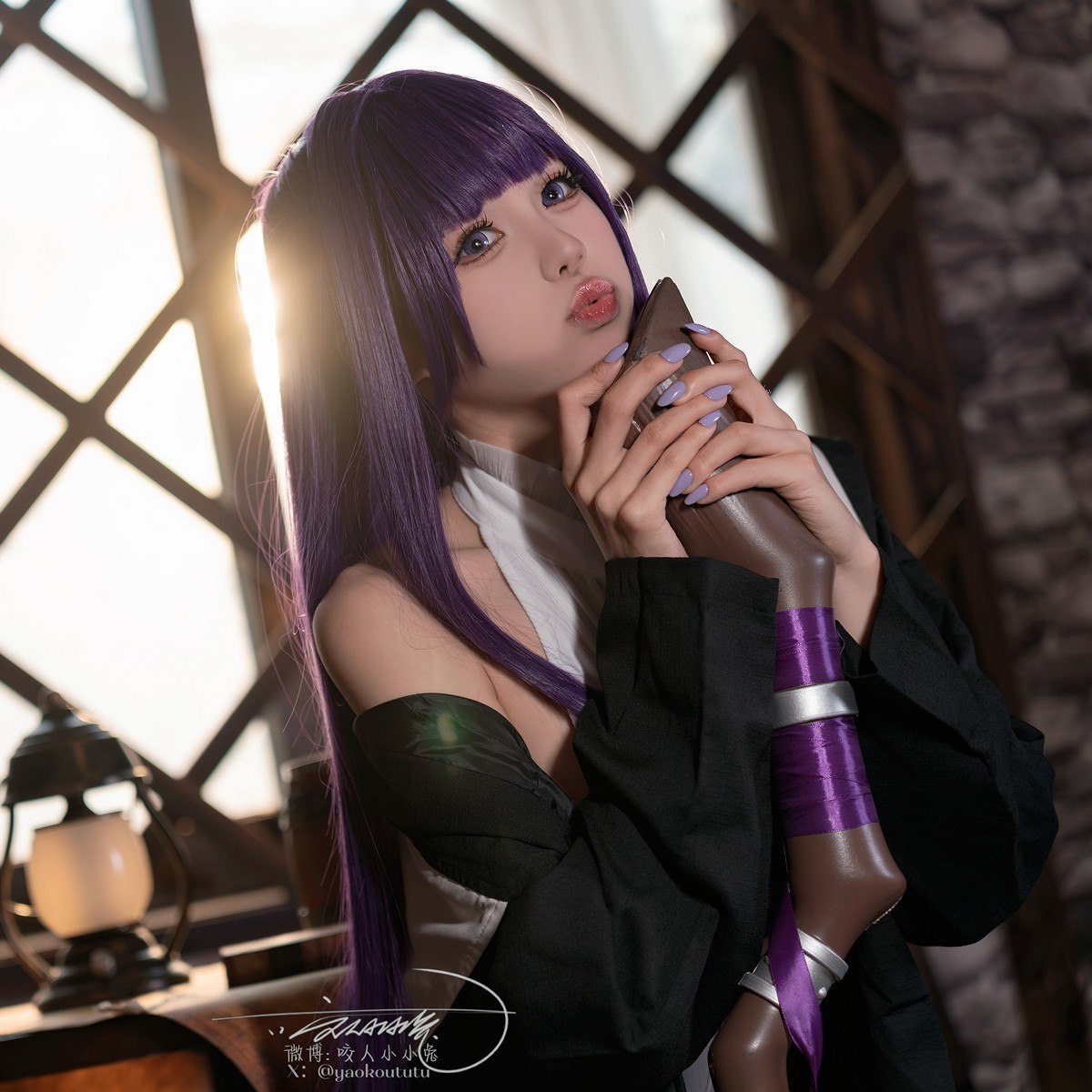 Cosplay黏黏团子兔月作品酩酊大喷菇Set02套图