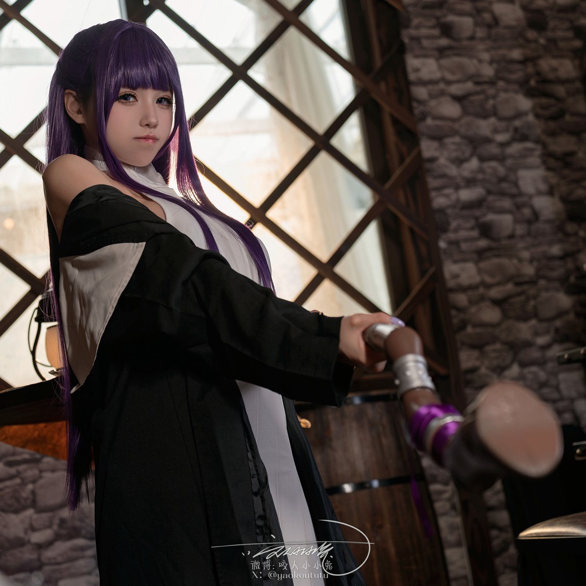 Cosplay黏黏团子兔月作品酩酊大喷菇Set02套图