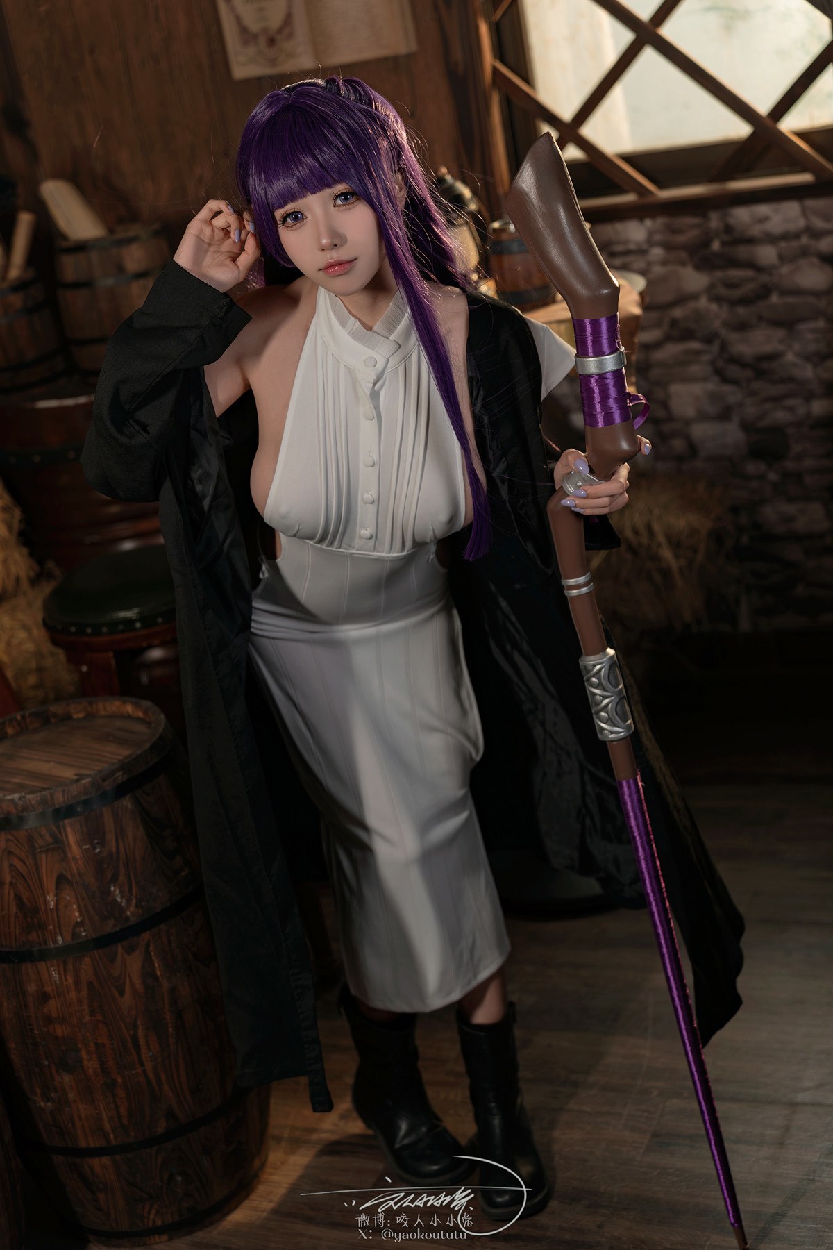 Cosplay黏黏团子兔月作品酩酊大喷菇Set02套图