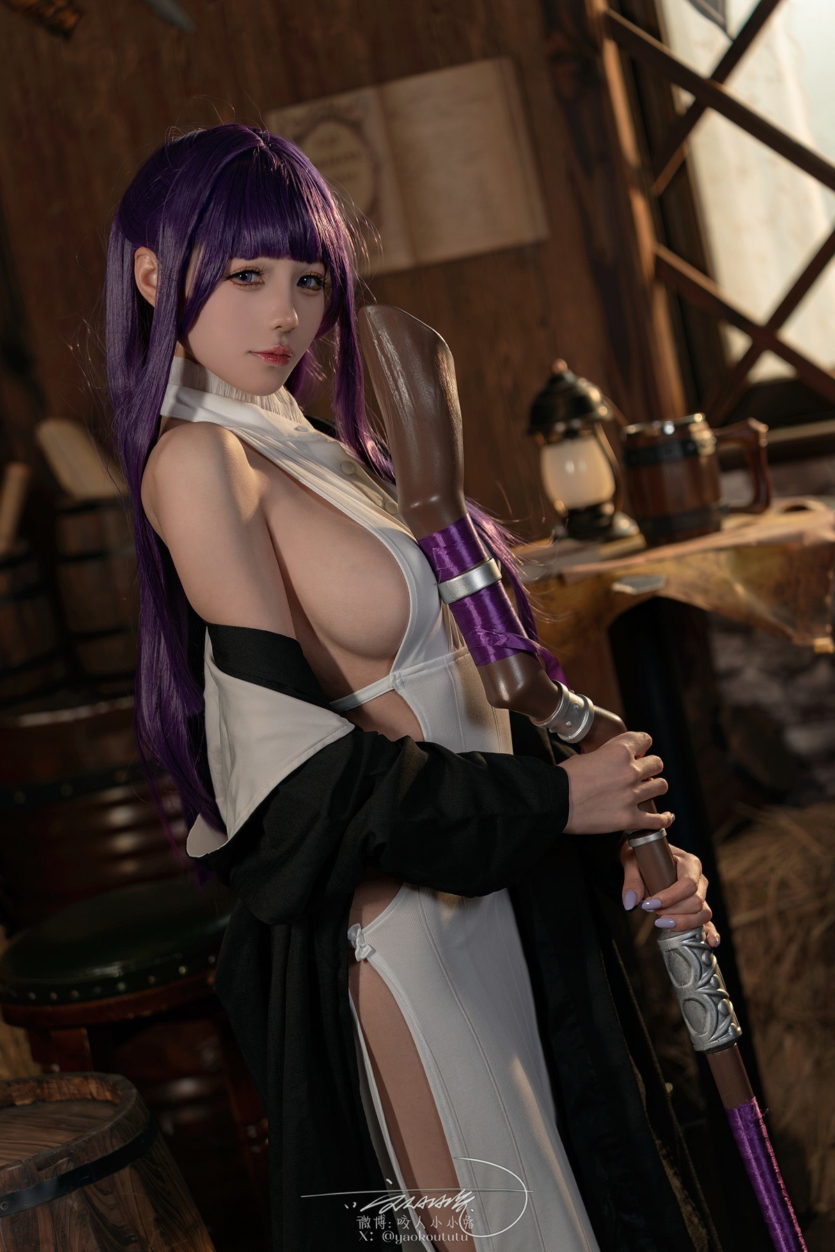 Cosplay黏黏团子兔月作品酩酊大喷菇Set02套图