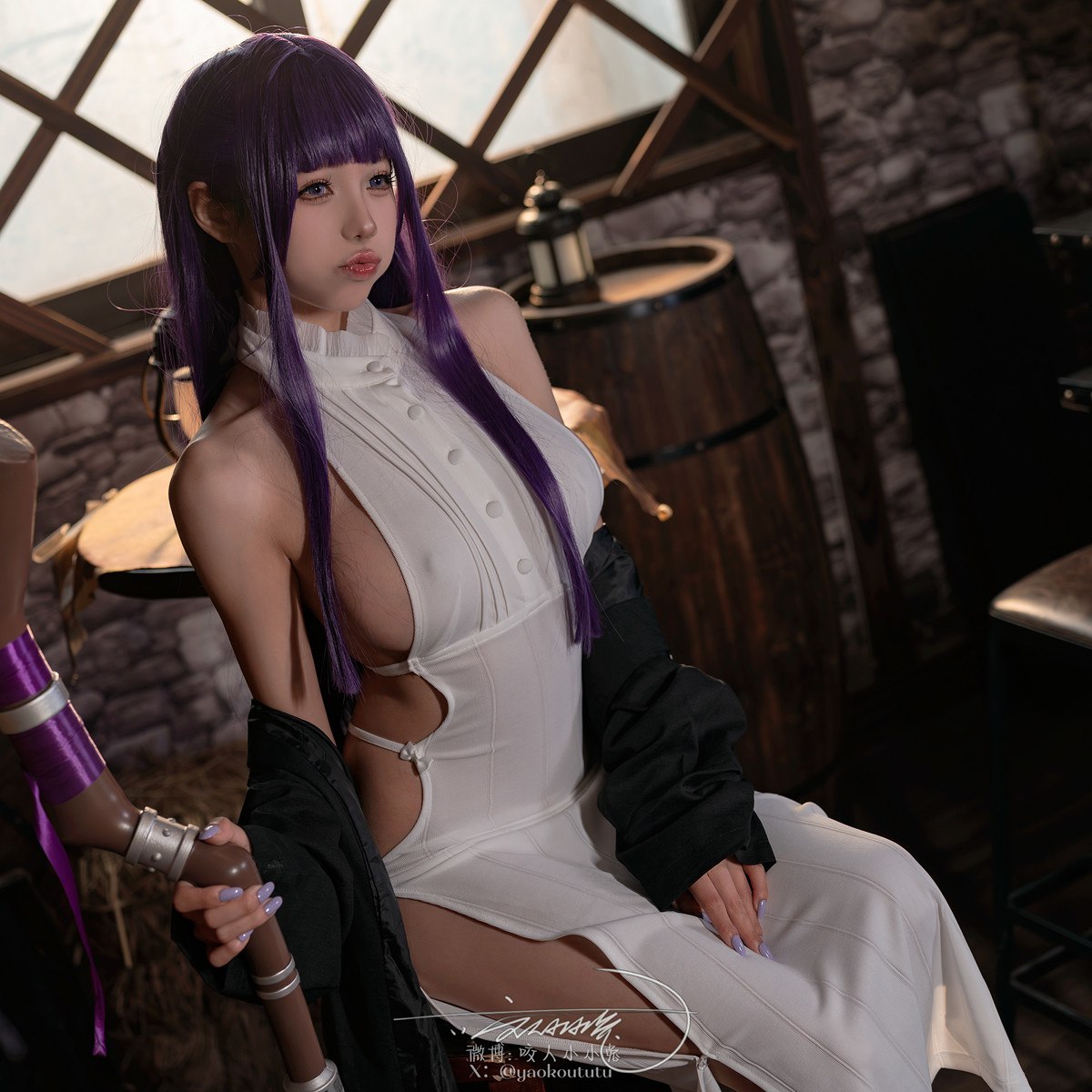 Cosplay黏黏团子兔月作品酩酊大喷菇Set02套图