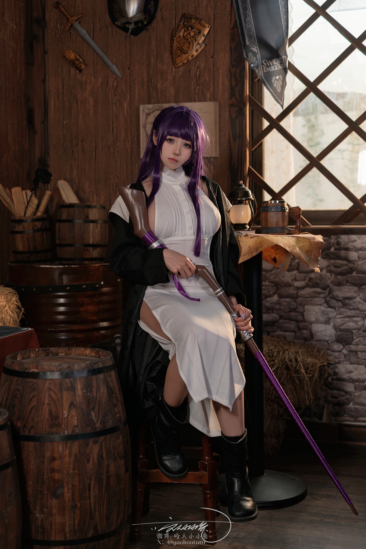 Cosplay黏黏团子兔月作品酩酊大喷菇Set02套图