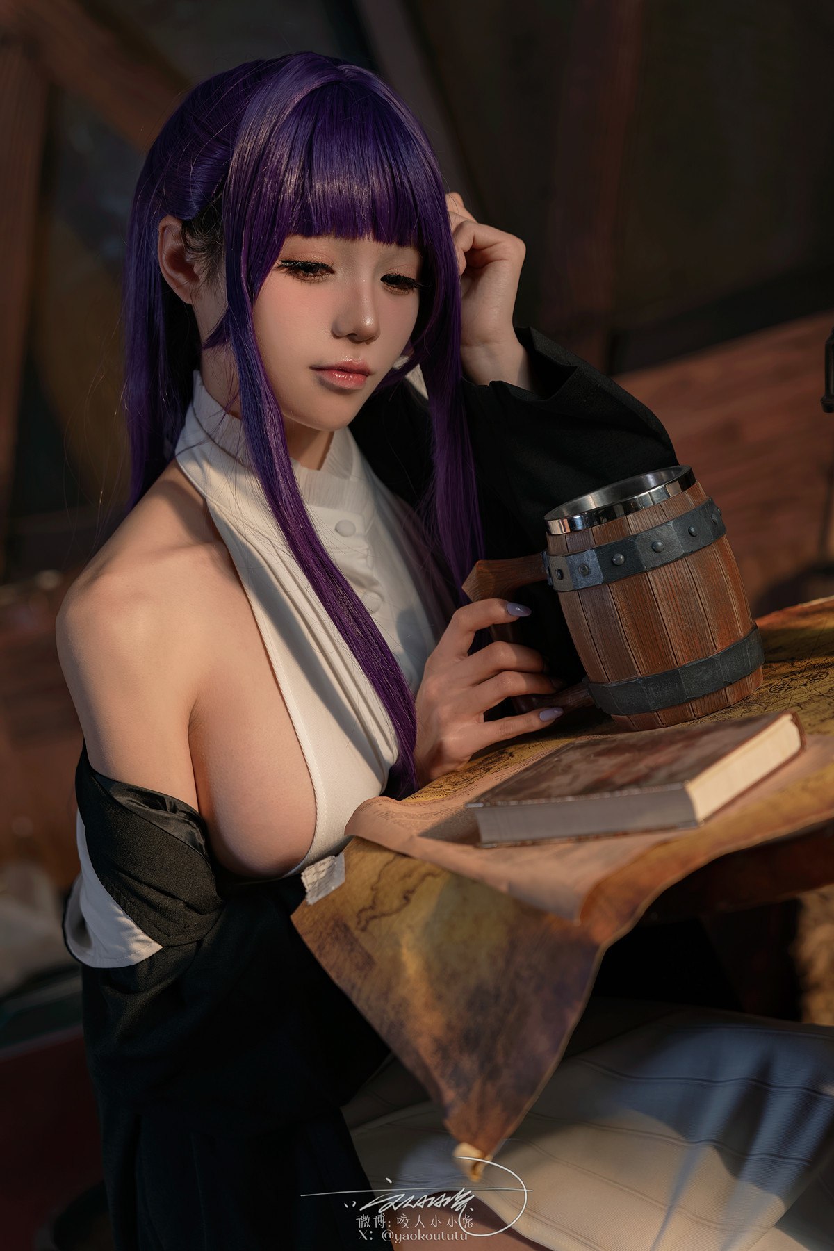 Cosplay黏黏团子兔月作品酩酊大喷菇Set02套图