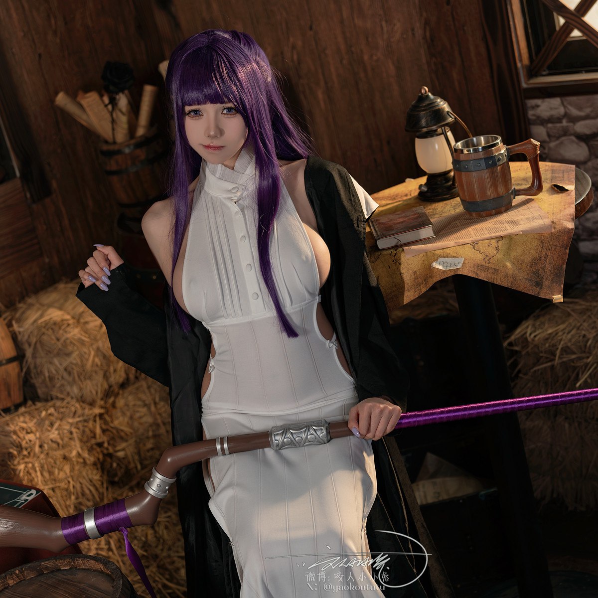 Cosplay黏黏团子兔月作品酩酊大喷菇Set02套图