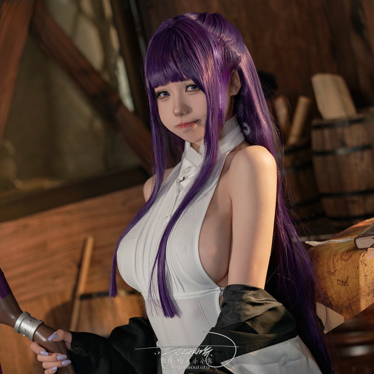 Cosplay黏黏团子兔月作品酩酊大喷菇Set02套图