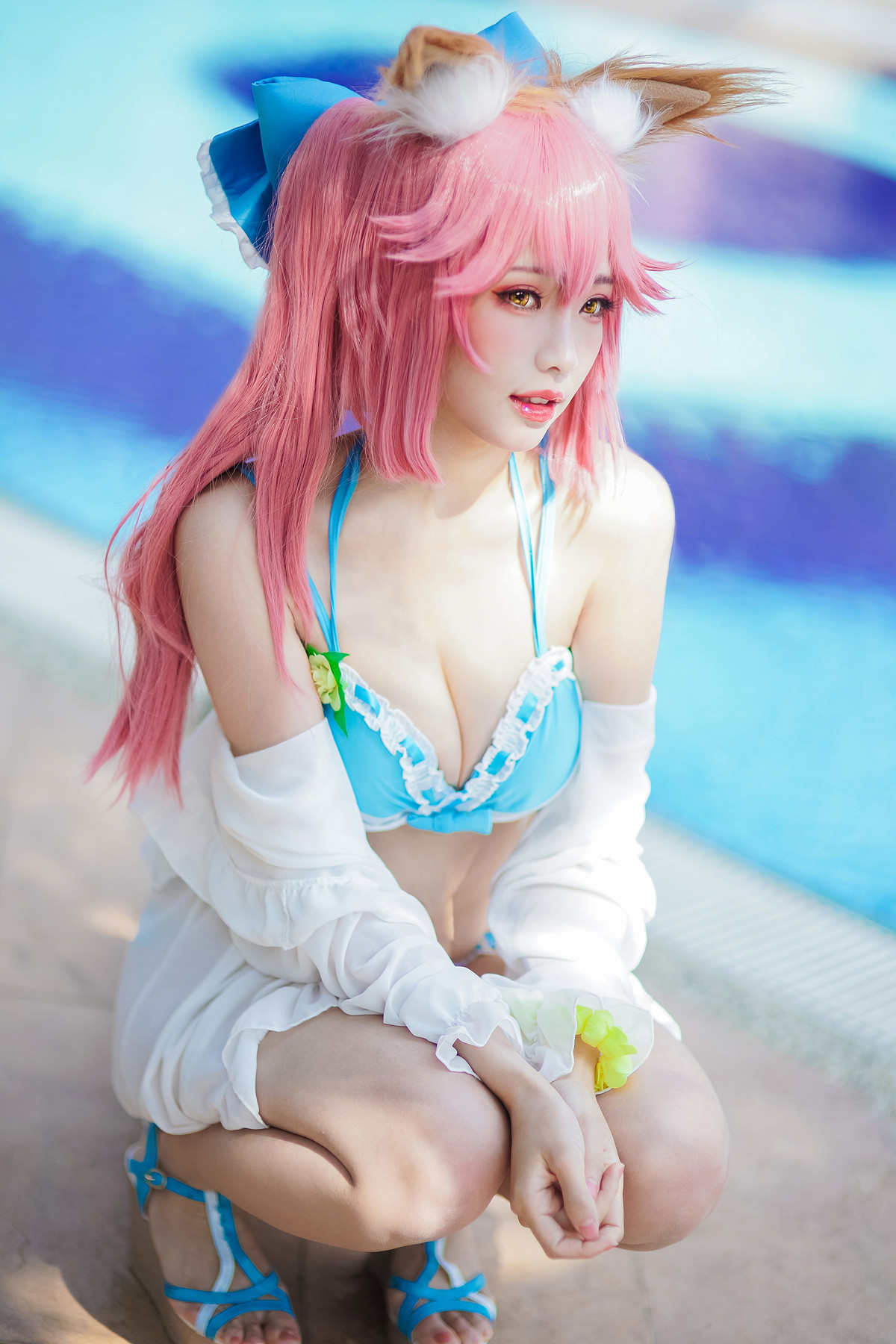 CosplayElyEE子玉藻前泳池写真集