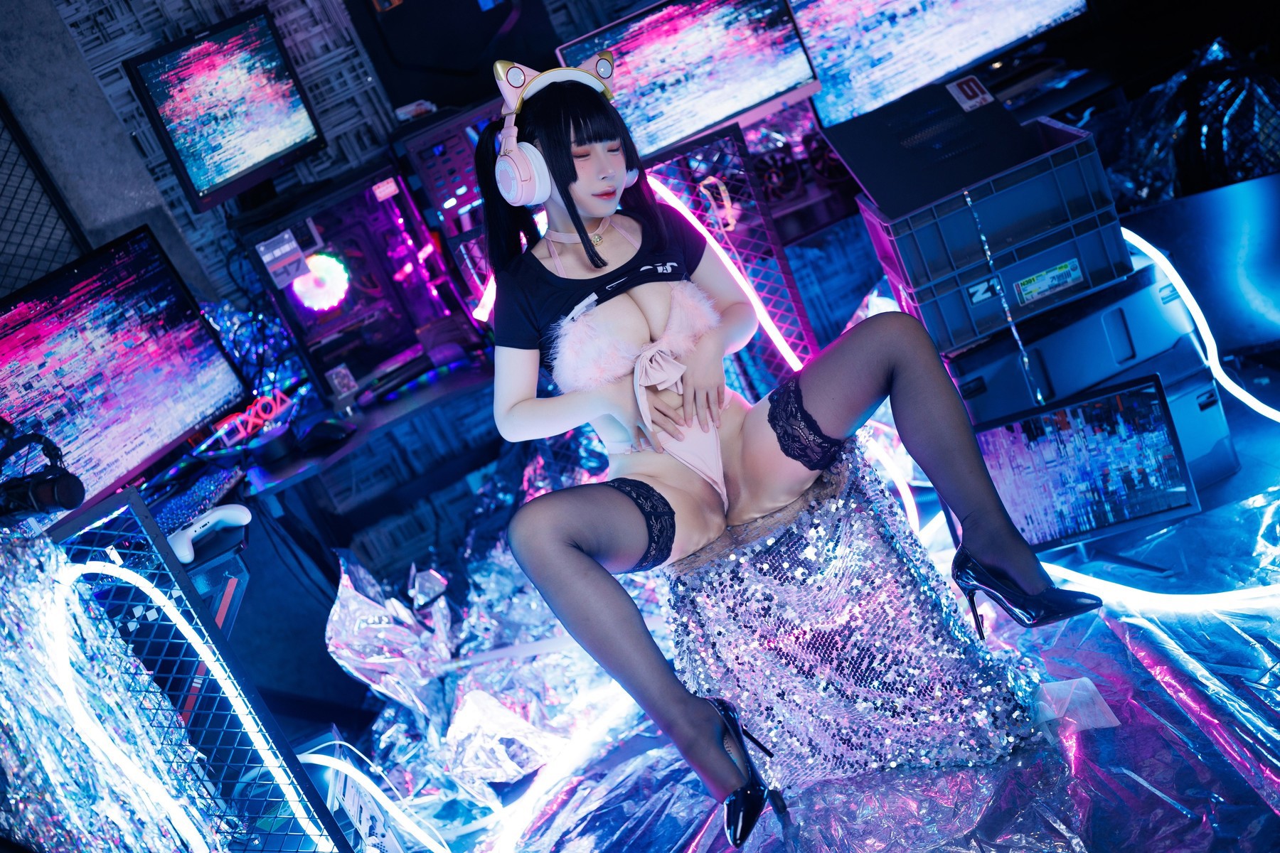 Cosplay胡桃猫Kurumineko电竞甜心Set01在线欣赏