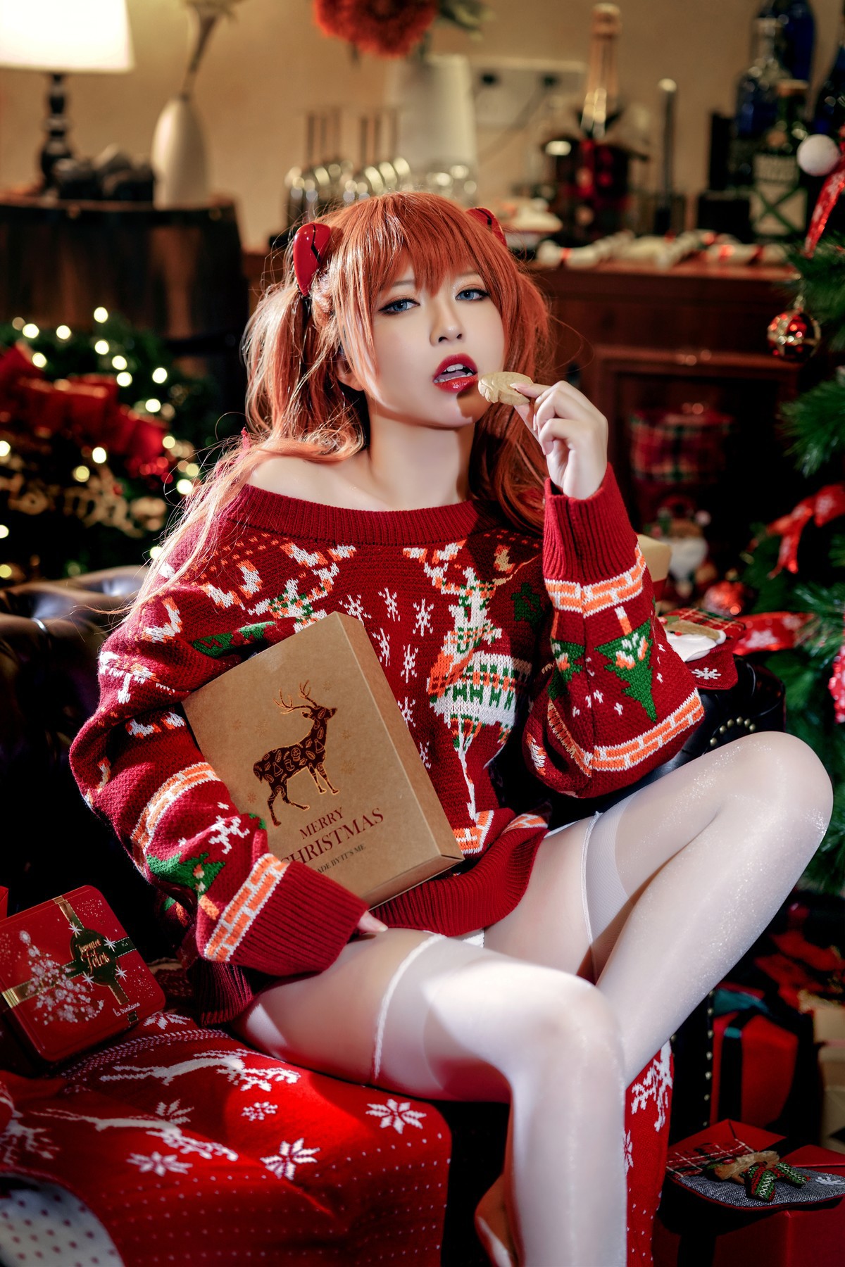 Cosplay半半子式波ASUKAChristmas首发资源