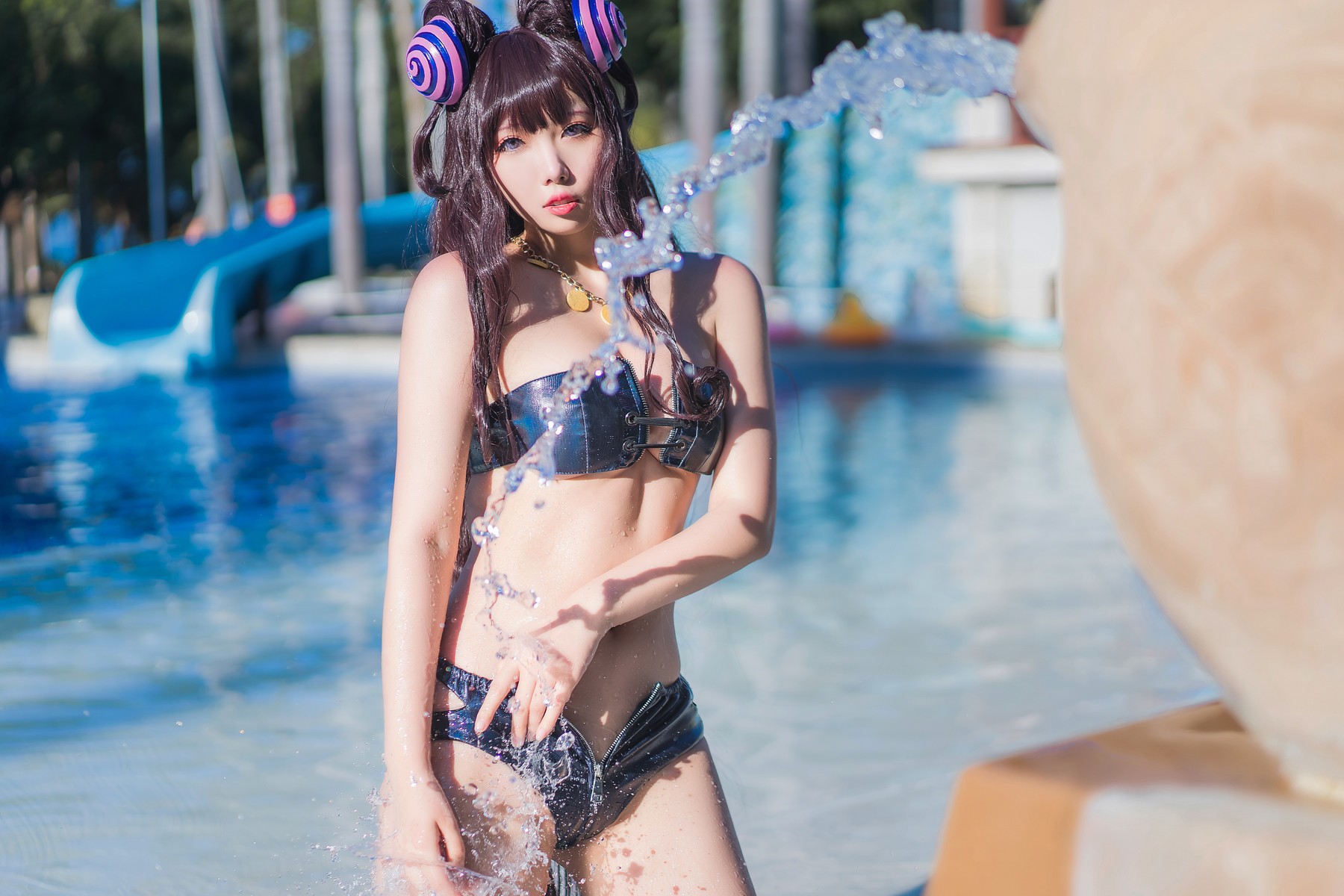 Cosplay墨玉紫式部泳装人气写真