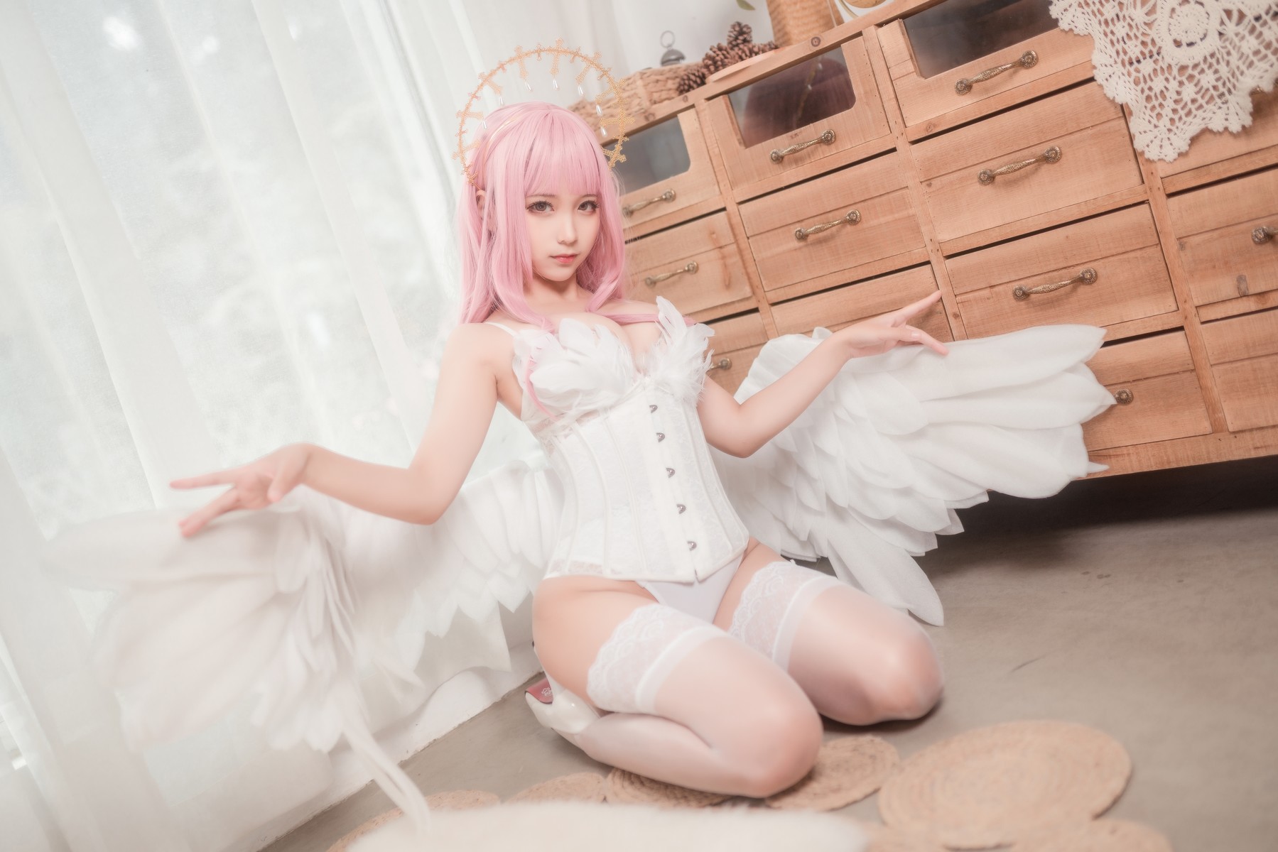 Cosplay蠢沫沫Chunmomo沫沫真爱版天使本光天使免费资源