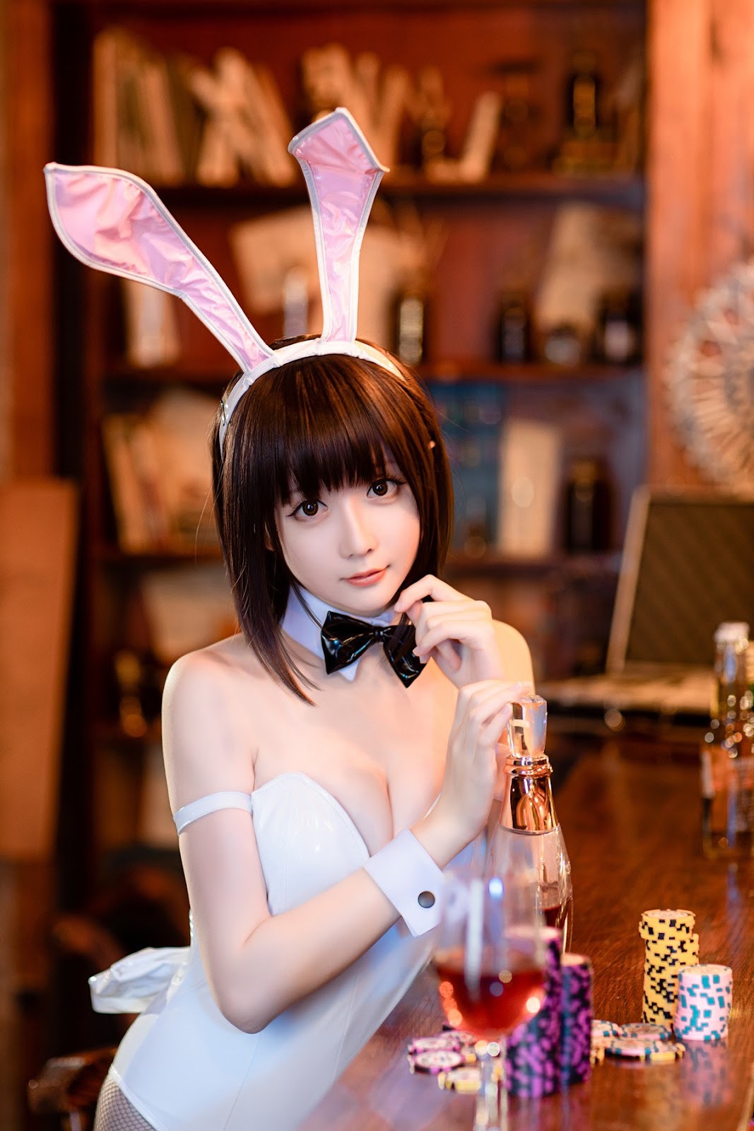 Cosplay星之迟迟Hoshilily加藤惠兔女郎免费福利