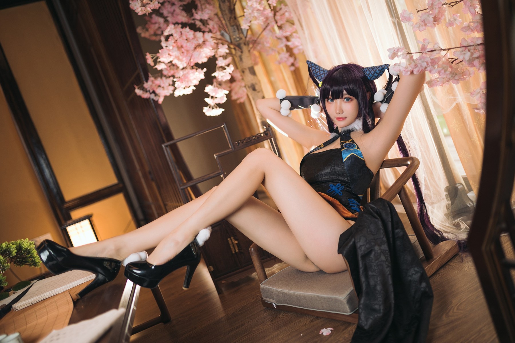 Cosplay瓜希酱杨贵妃套图