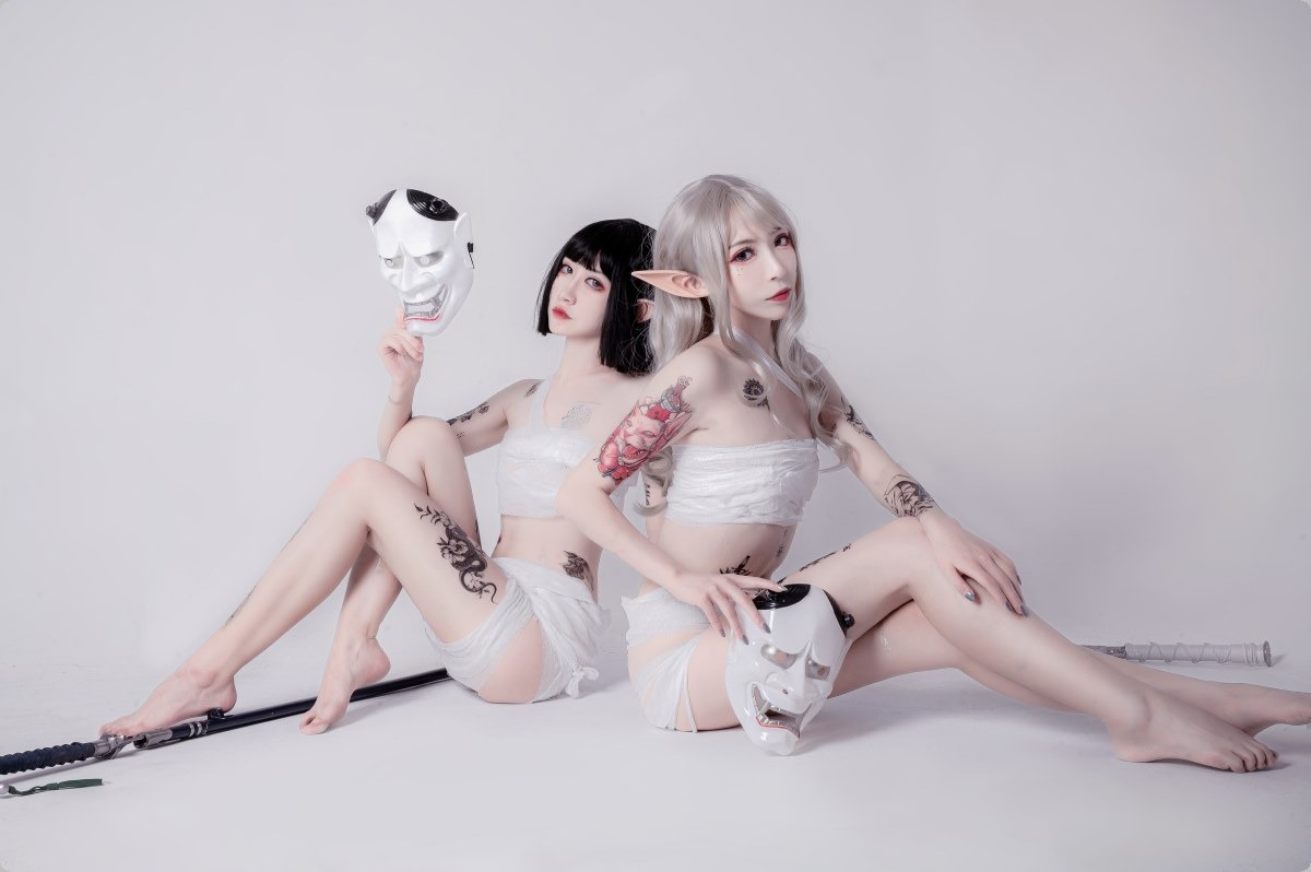 Cos阮邑Fairy绑带和武士41P精修版
