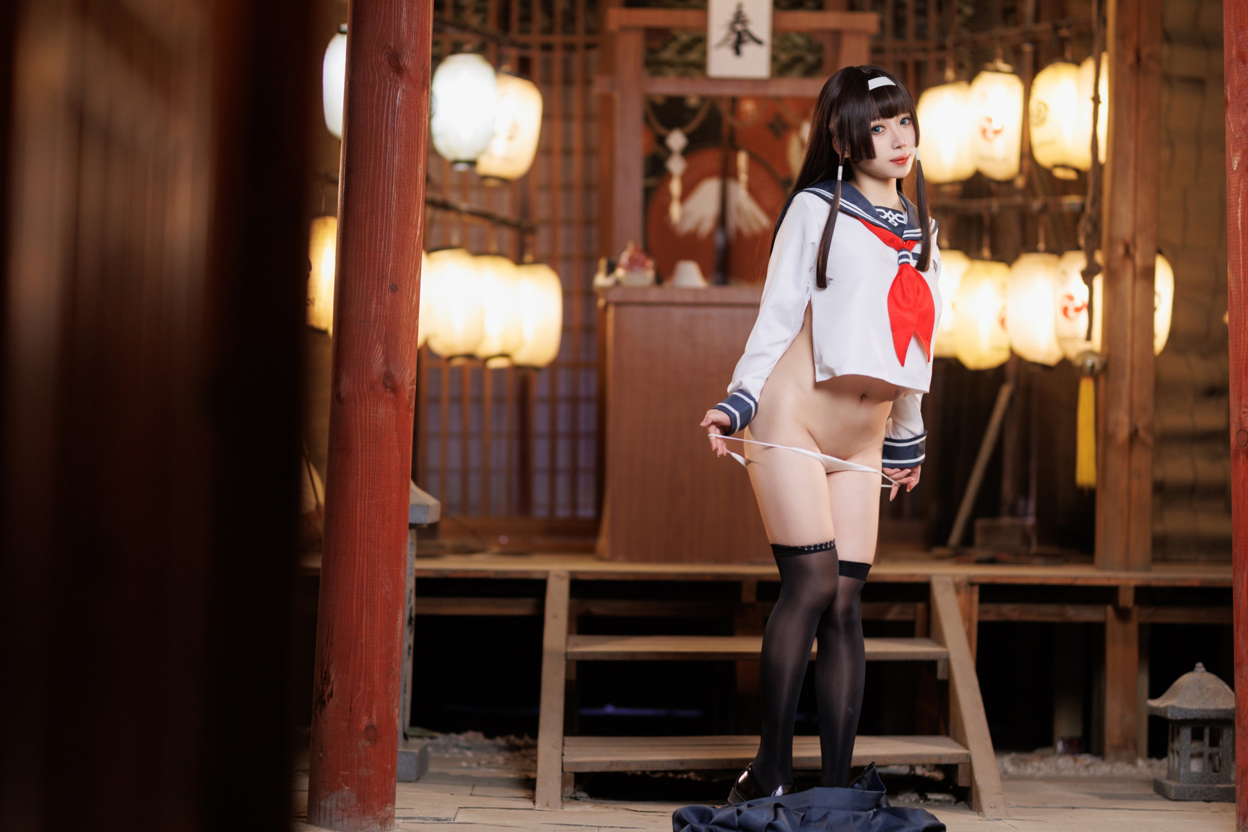 Cosplay胡桃猫Kurumineko美少女万华镜理与迷宫的少女Set02完整合集