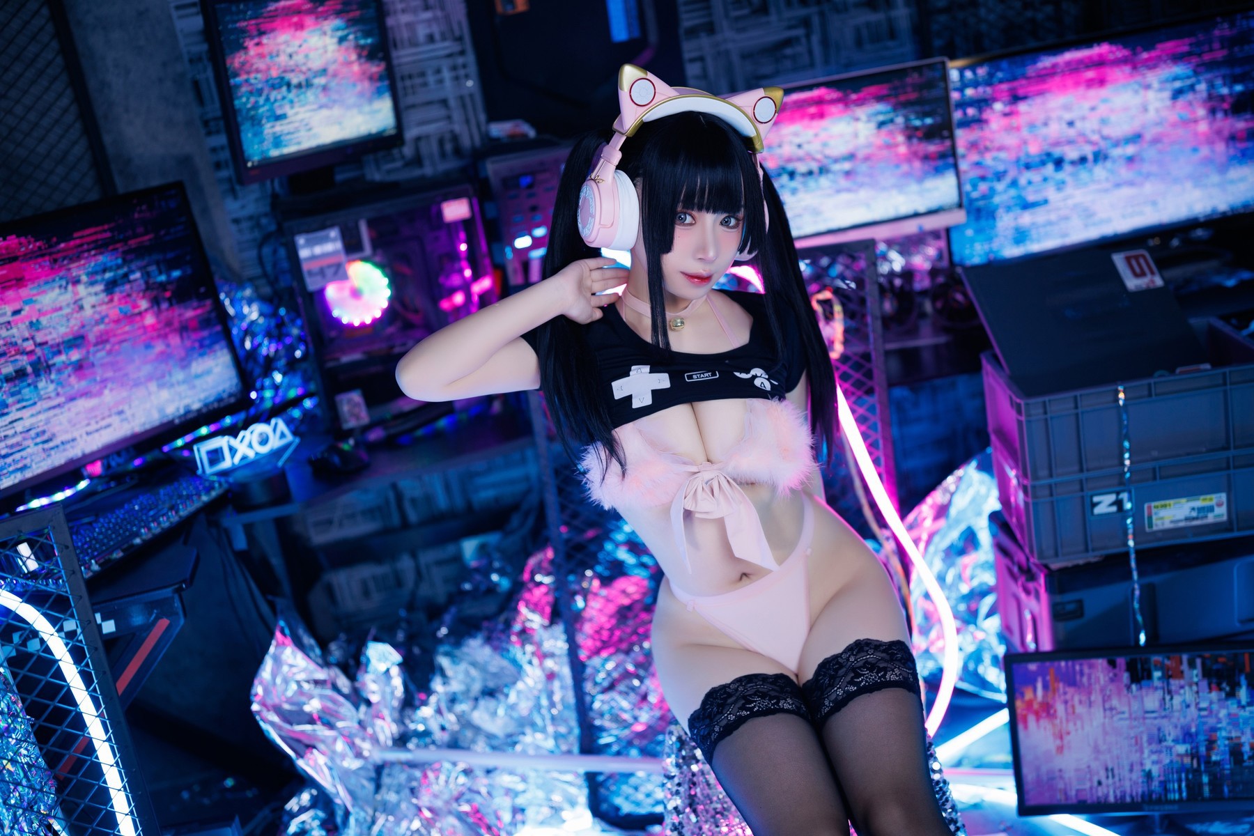 Cosplay胡桃猫Kurumineko电竞甜心Set01在线欣赏