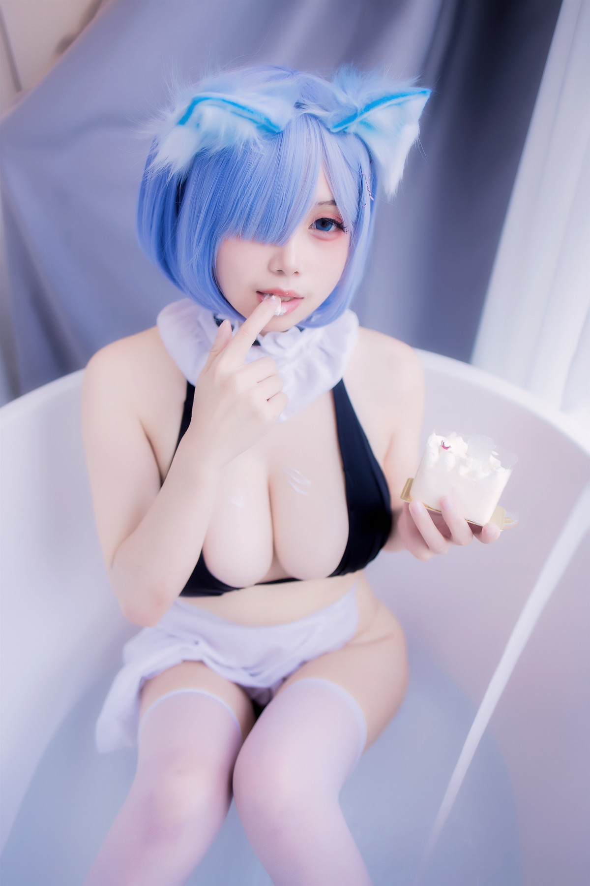 Cosplay末夜787蕾姆女仆泳装精品合集