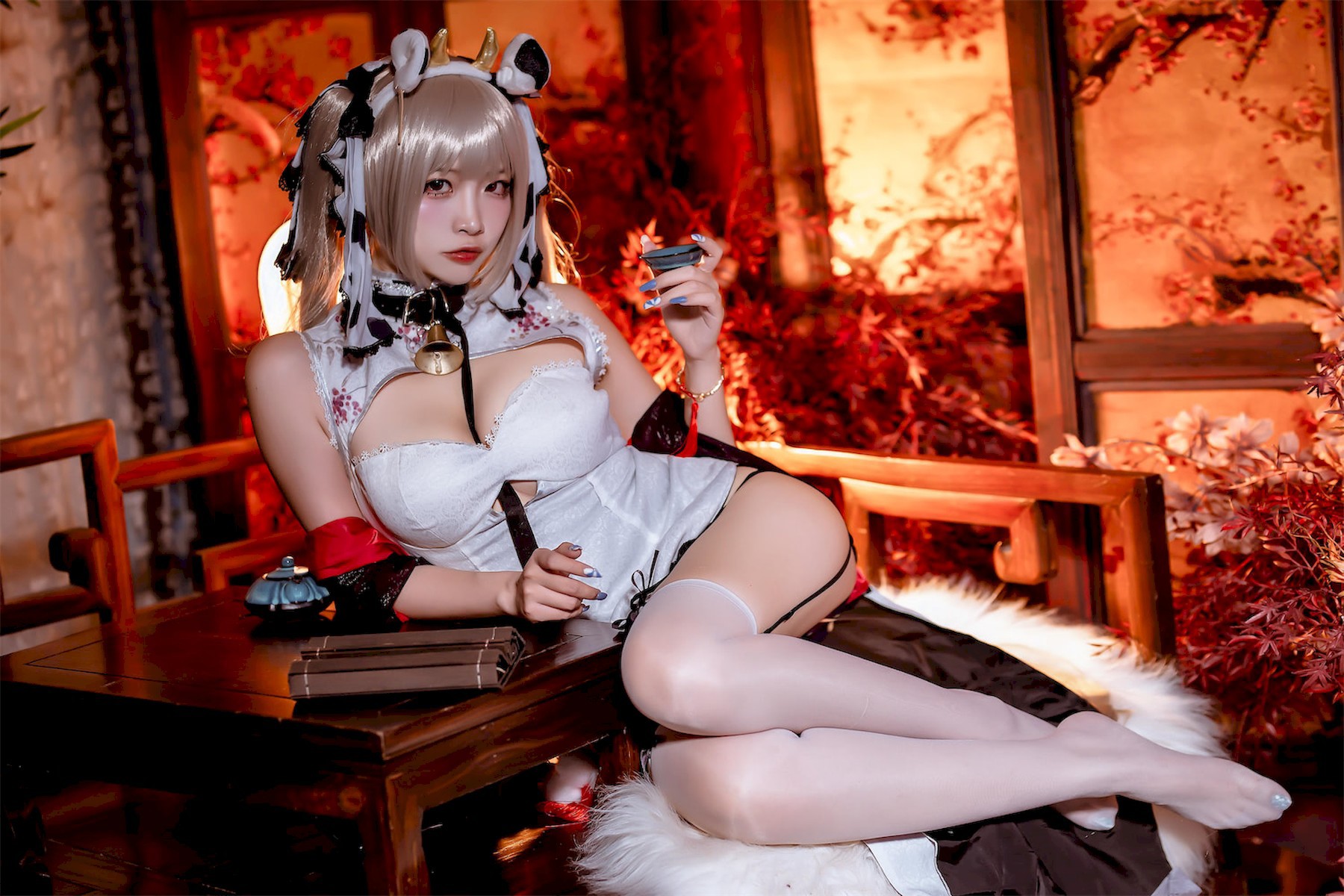 Cosplay二佐Nisa碧蓝航线可畏旗袍独家发布