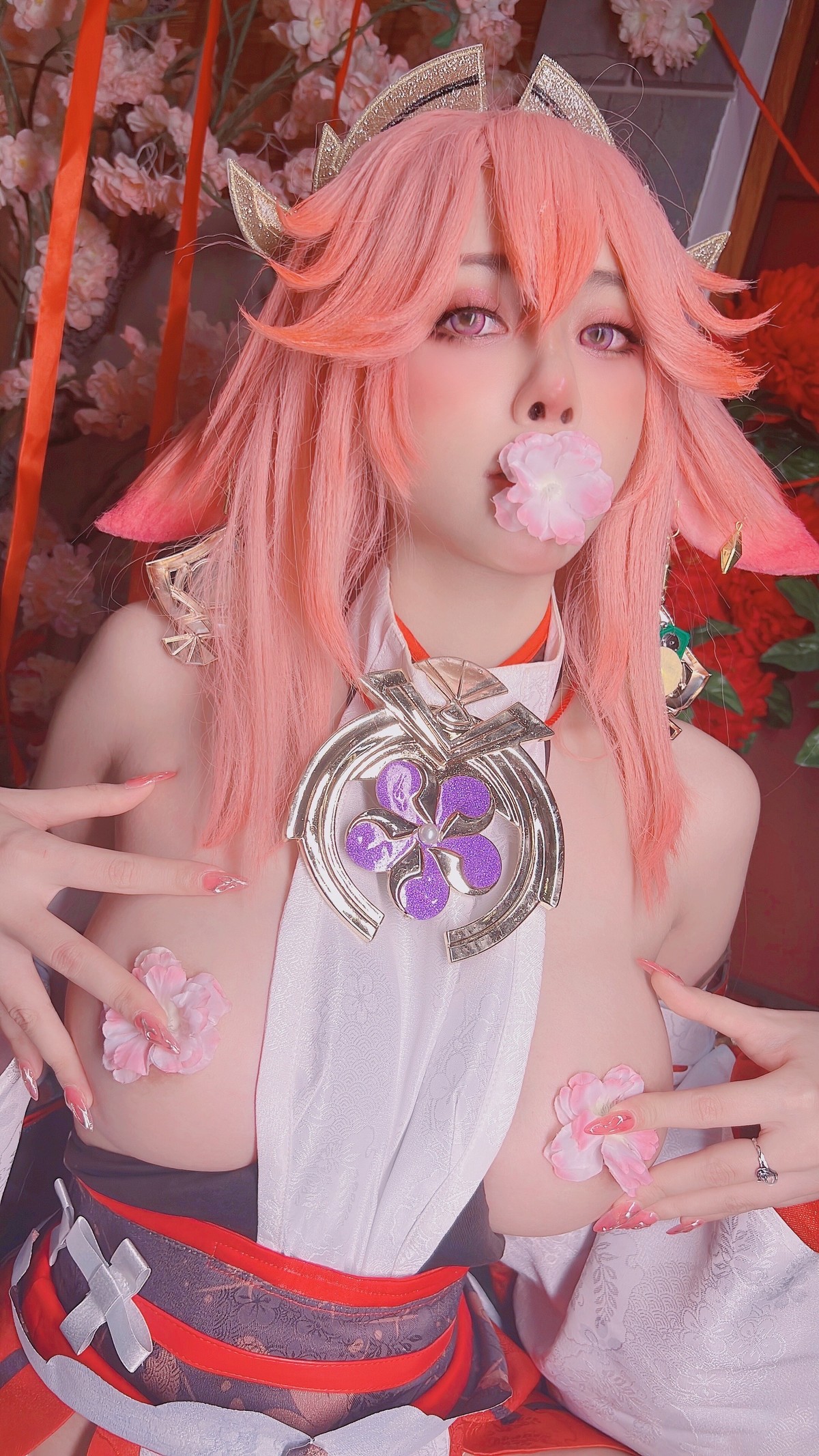 Cosplay日本性感萝莉Byoru八重神子雷電将軍Set01在线预览
