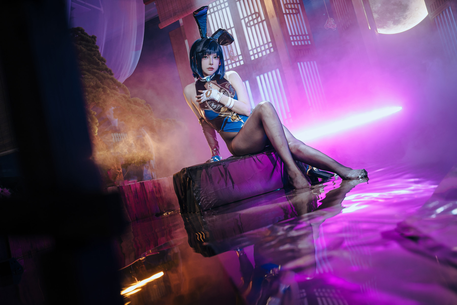 Cosplay夏小秋秋秋夜兰兔女郎Set02限时福利
