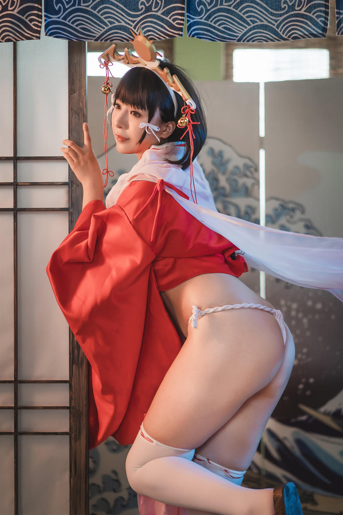 Cosplay小容仔咕咕咕黑兽巫女辉夜作品集