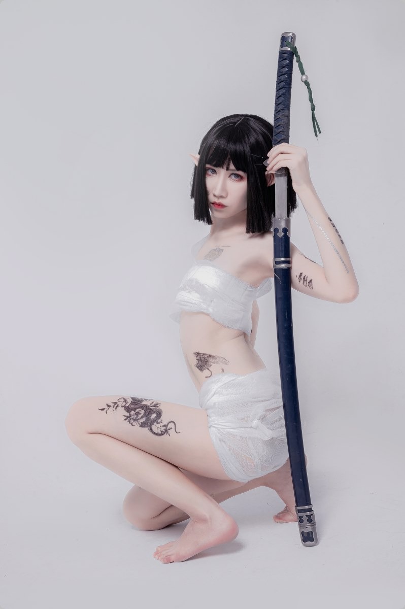 Cos阮邑Fairy绑带和武士41P精修版