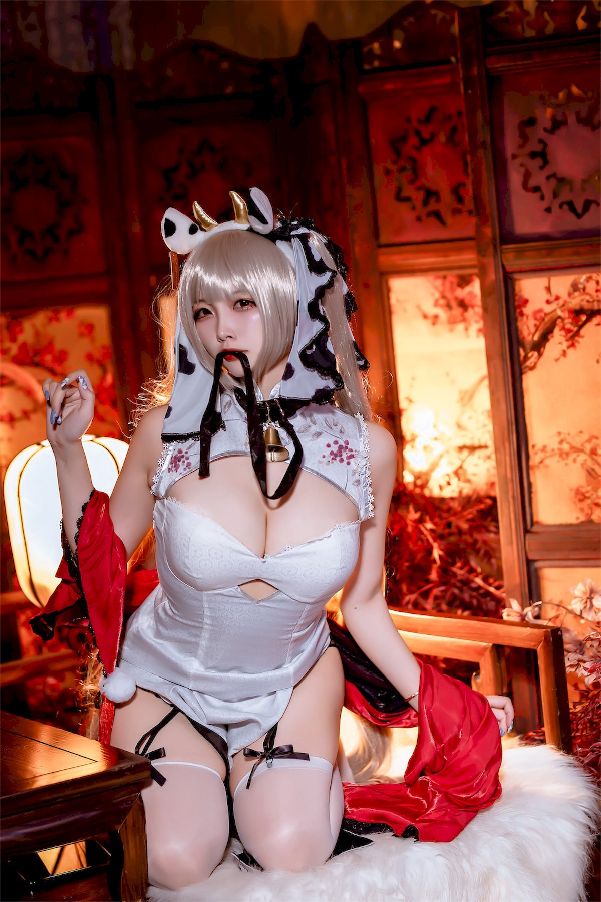 Cosplay二佐Nisa碧蓝航线可畏旗袍独家发布
