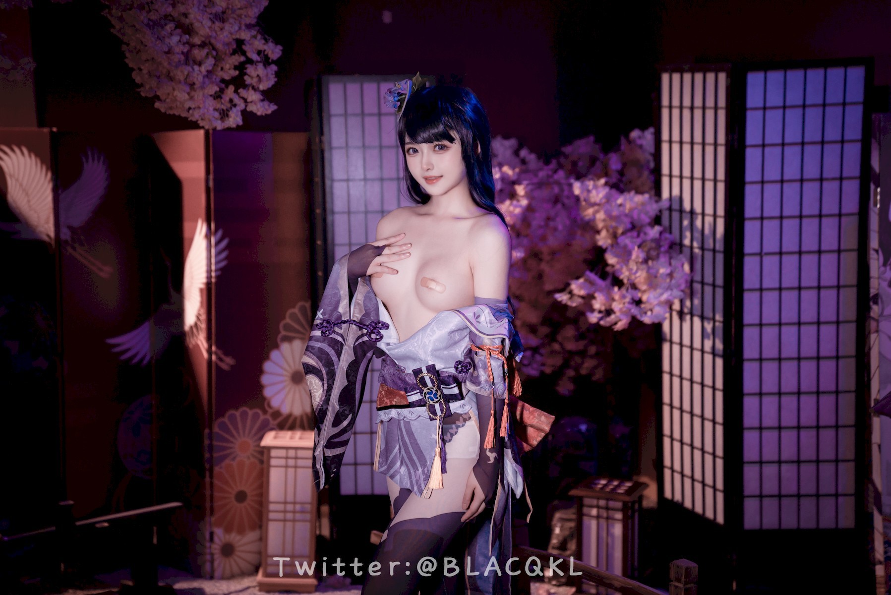 Cosplay白莉愛吃巧克力雷電將軍原版写真