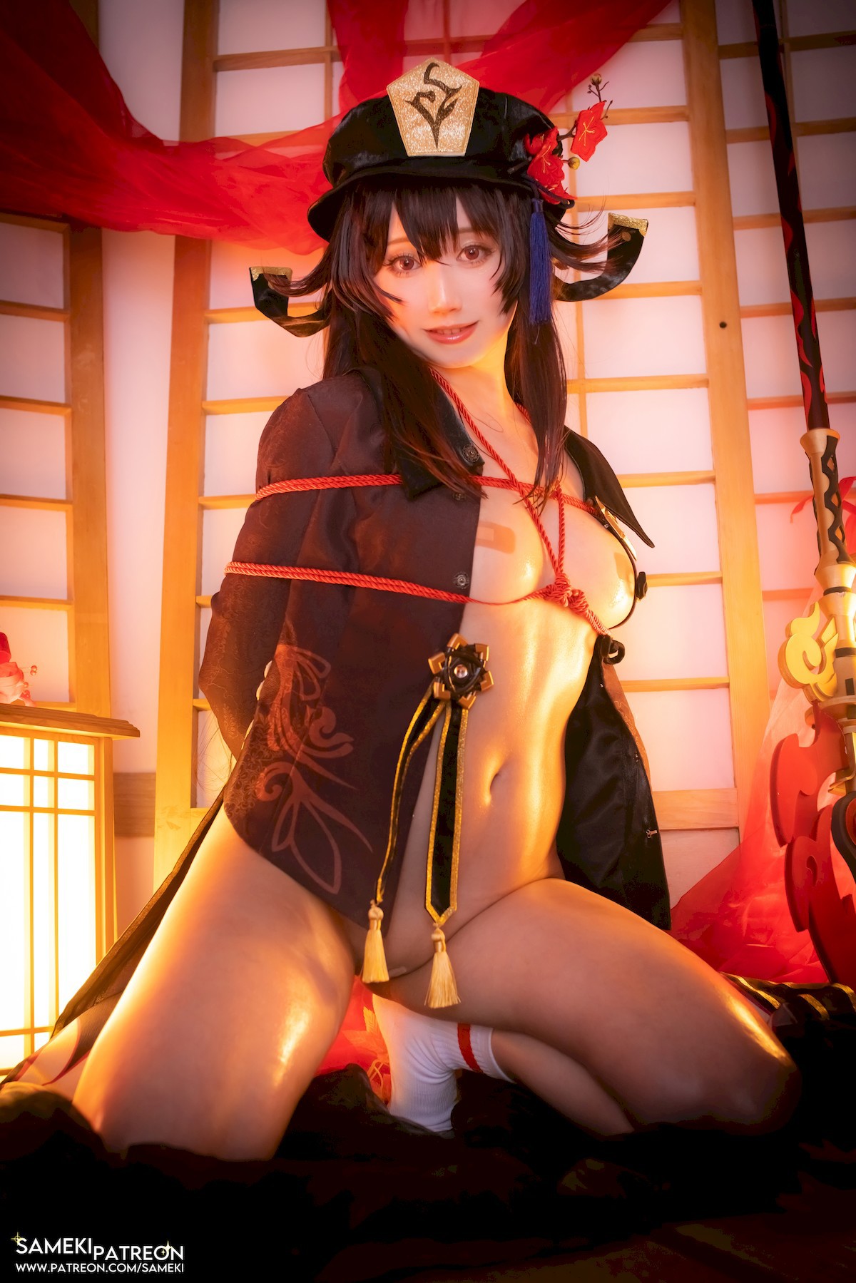 CosplaySAMEKIサメキ原神胡桃爆款写真