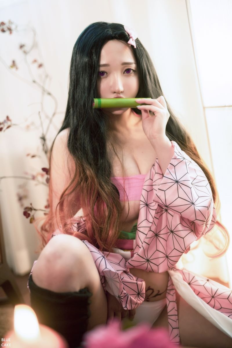 Cos???孫樂樂021BLUECAKEPINKONI100P最新写真