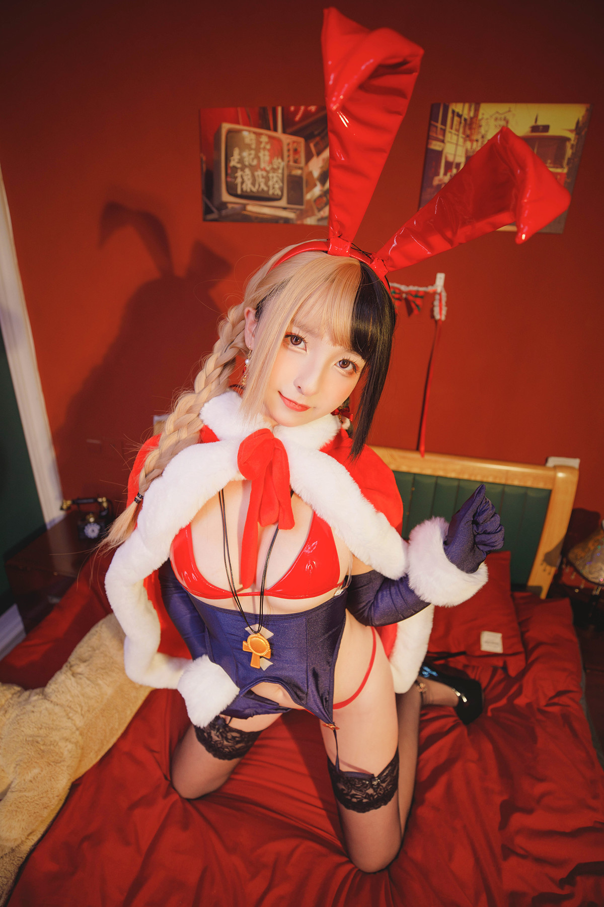 Cosplay神楽坂真冬绝对企画圣诞小鹿鹿の恩返しSet02写真大全