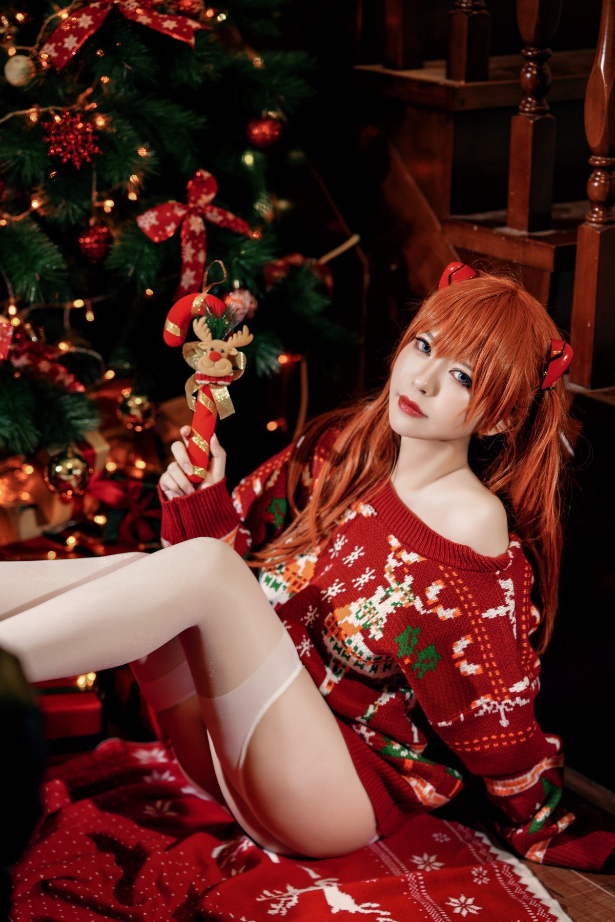 Cosplay半半子式波ASUKAChristmas首发资源