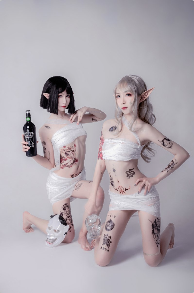 Cos阮邑Fairy绑带和武士41P精修版