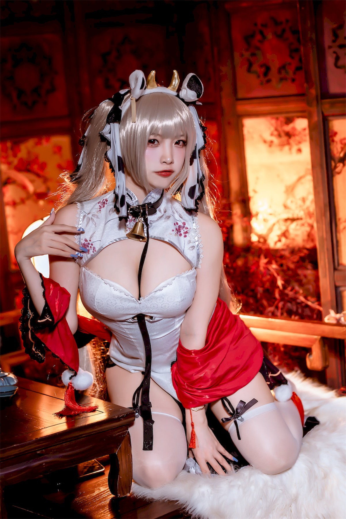 Cosplay二佐Nisa碧蓝航线可畏旗袍独家发布