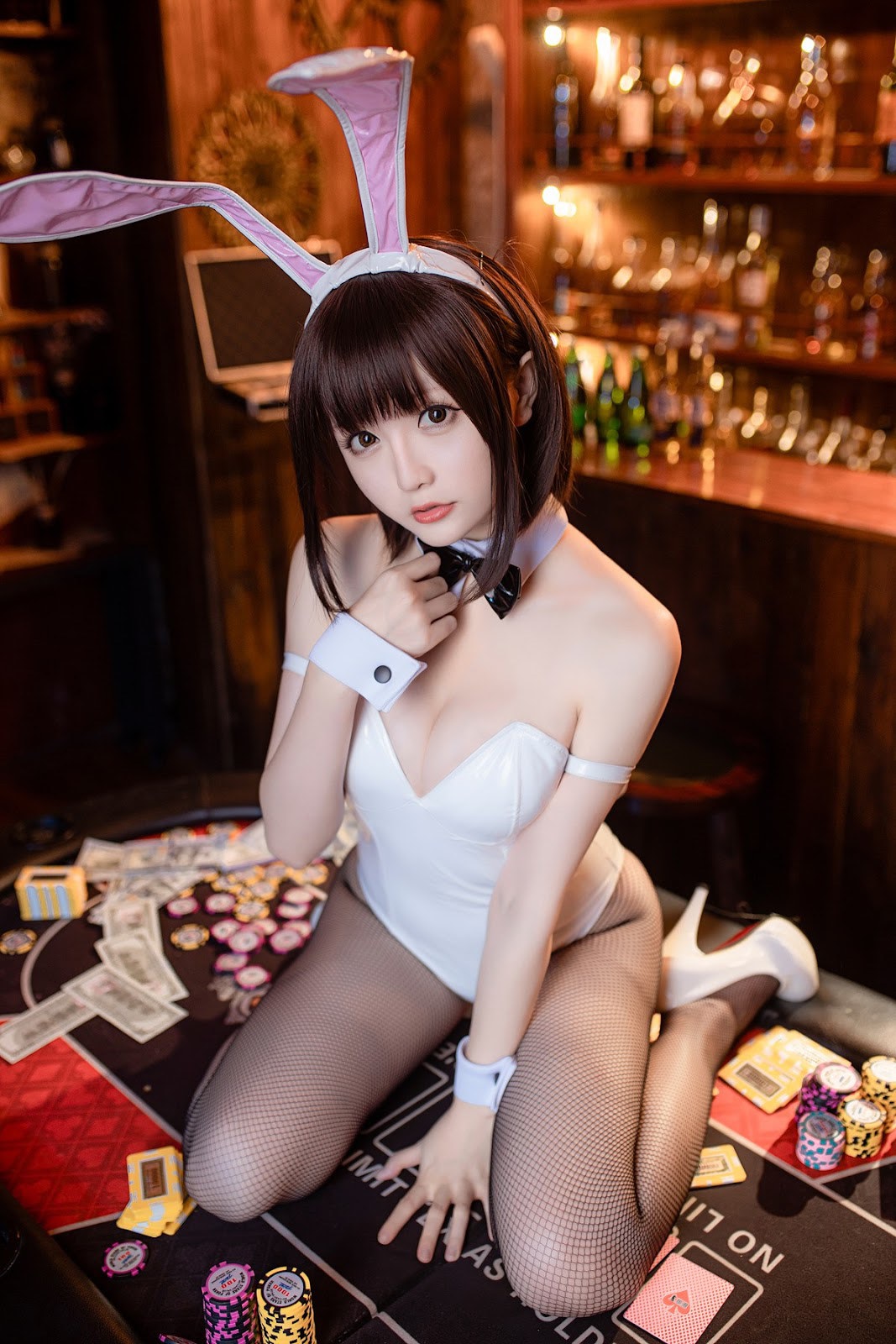 Cosplay星之迟迟Hoshilily加藤惠兔女郎免费福利