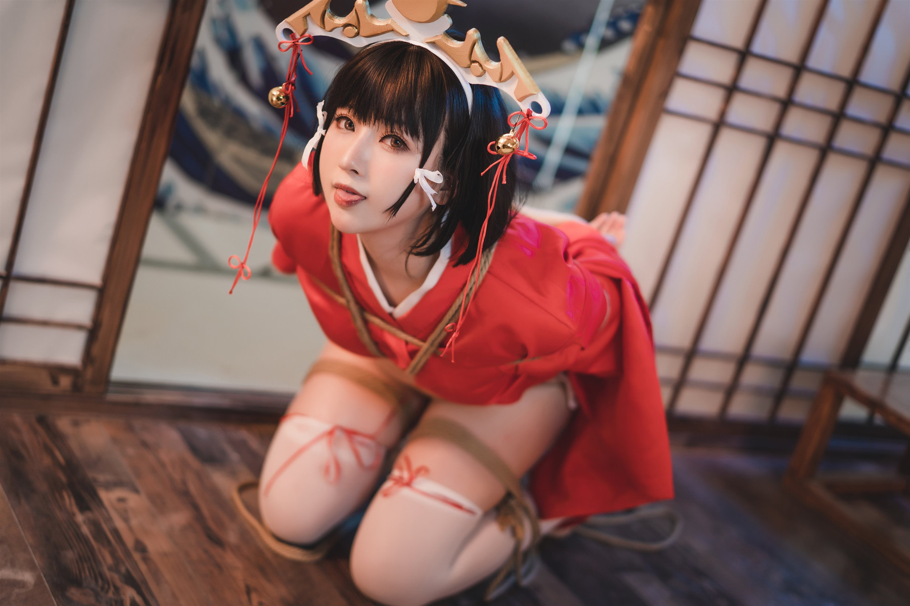 Cosplay小容仔咕咕咕黑兽巫女辉夜作品集