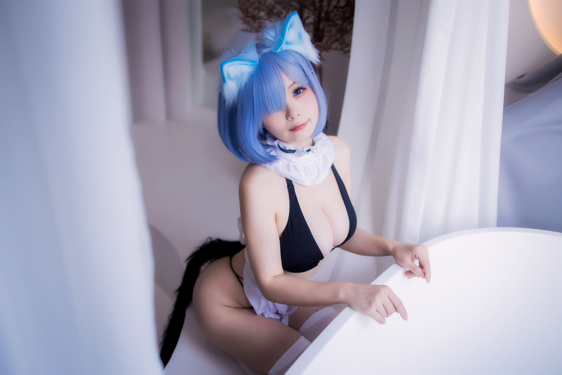Cosplay末夜787蕾姆女仆泳装精品合集