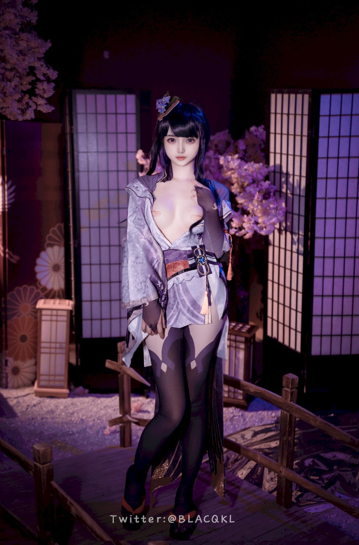 Cosplay白莉愛吃巧克力雷電將軍原版写真