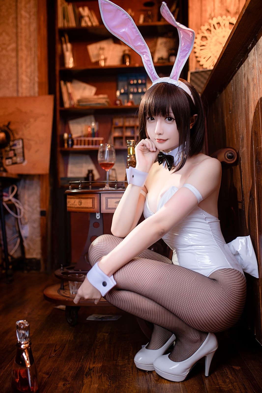 Cosplay星之迟迟Hoshilily加藤惠兔女郎免费福利