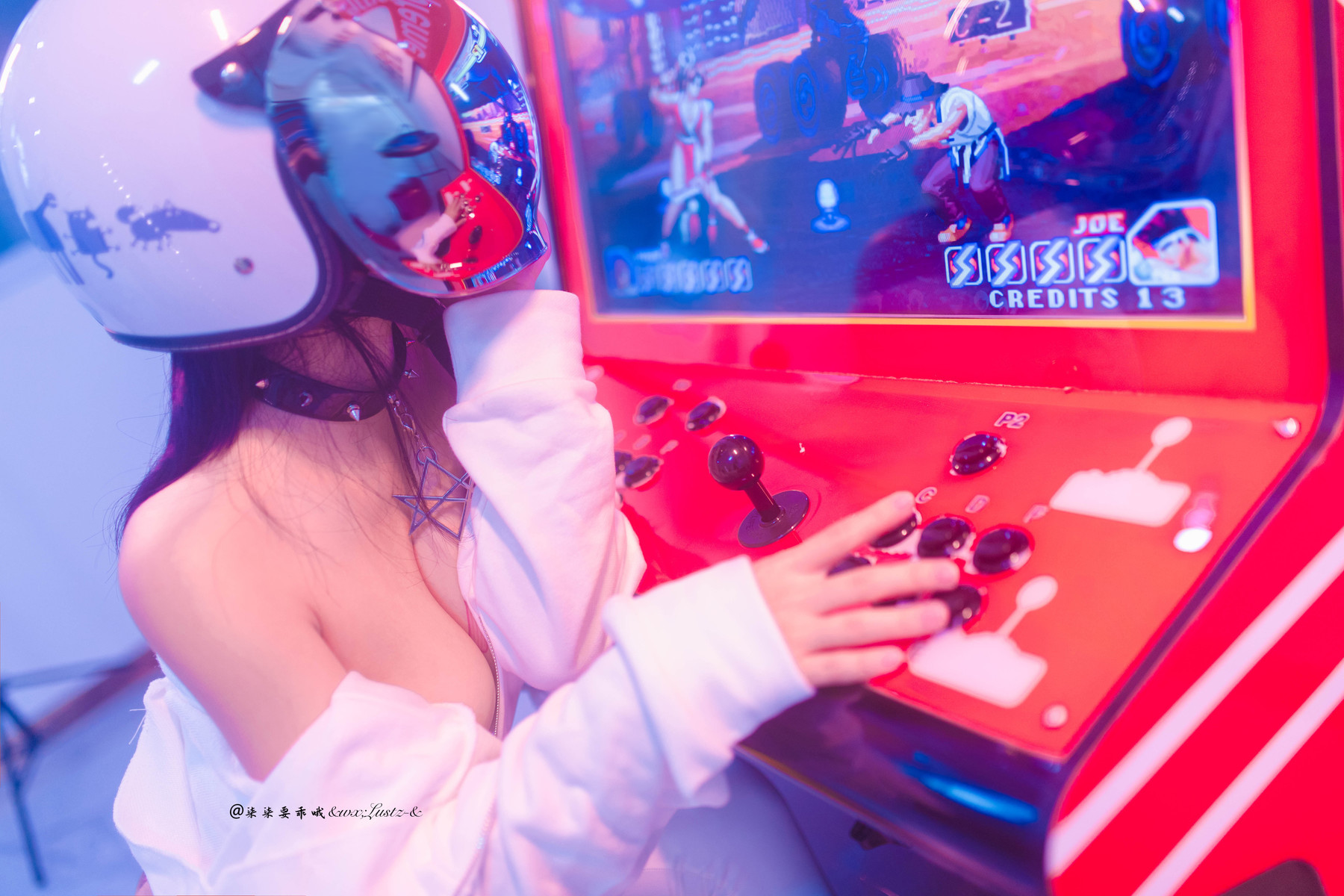 Cosplay柒柒要乖哦骑行少女写真大全