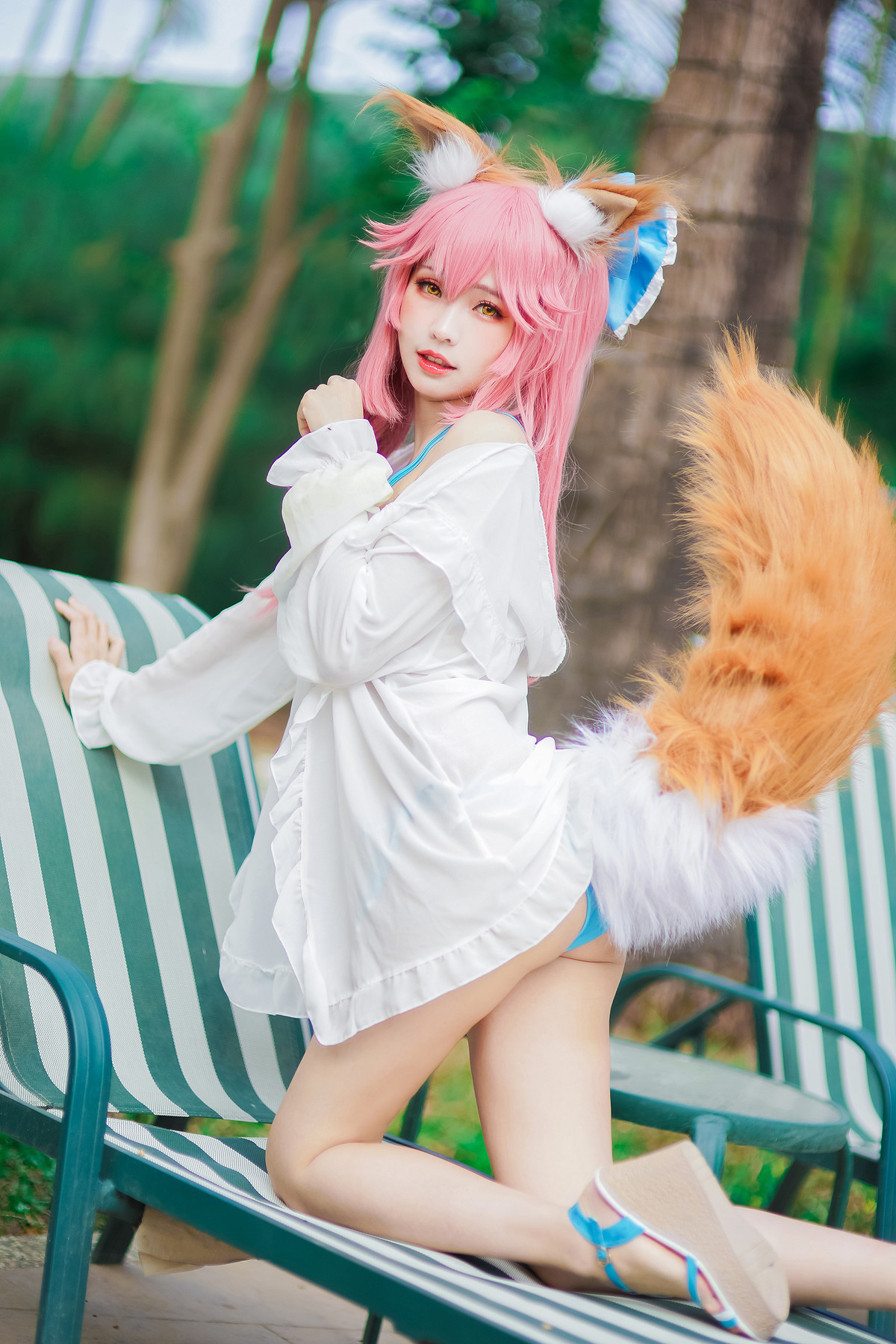 CosplayElyEE子玉藻前泳池写真集