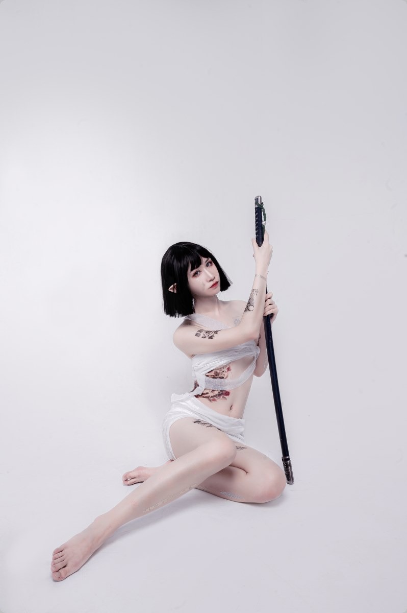 Cos阮邑Fairy绑带和武士41P精修版
